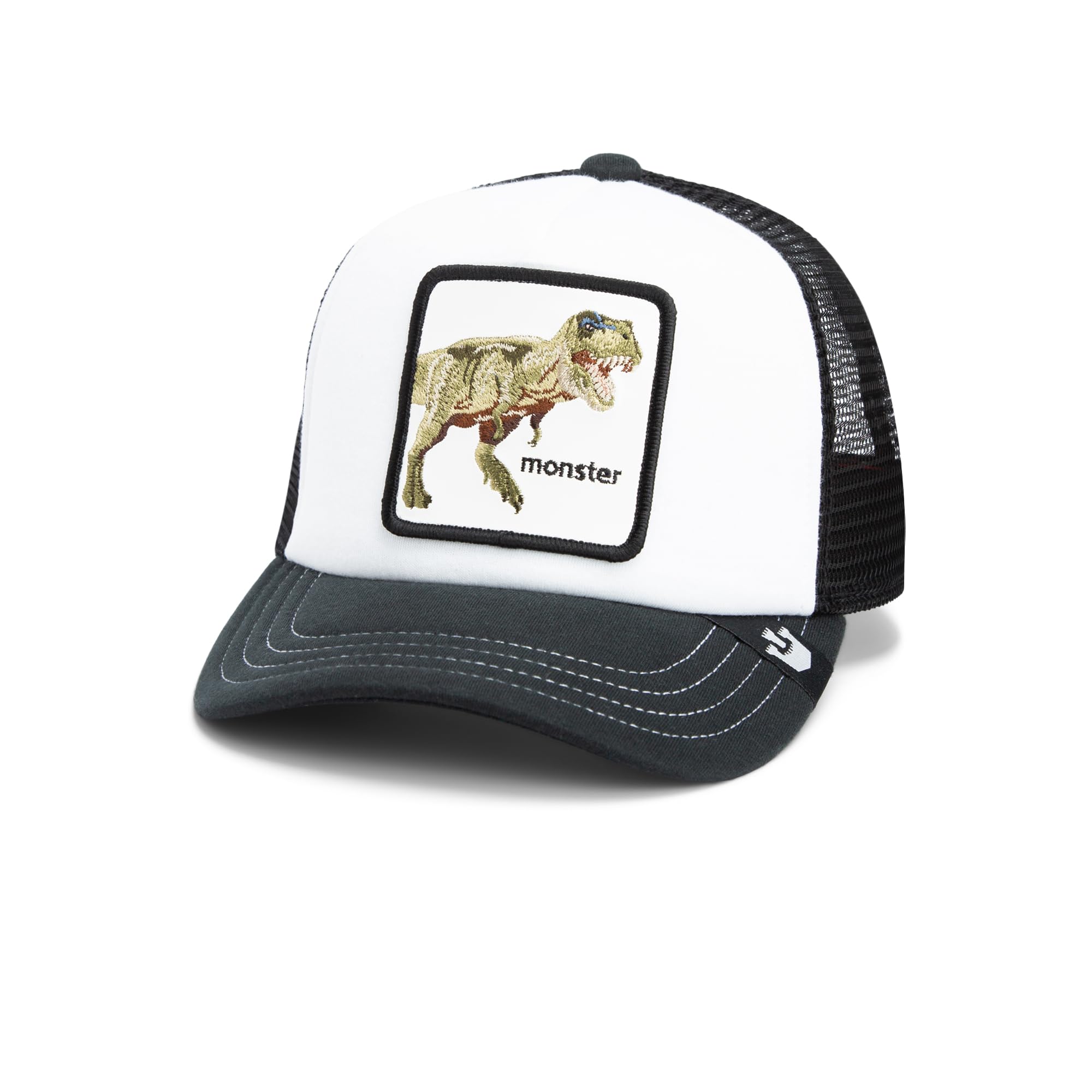 Goorin Bros. The Farm, cappello da camionista unisex per bambini, nero (Dino Kiddo), taglia unica, Nero (Dinno Kiddo), taglia unica