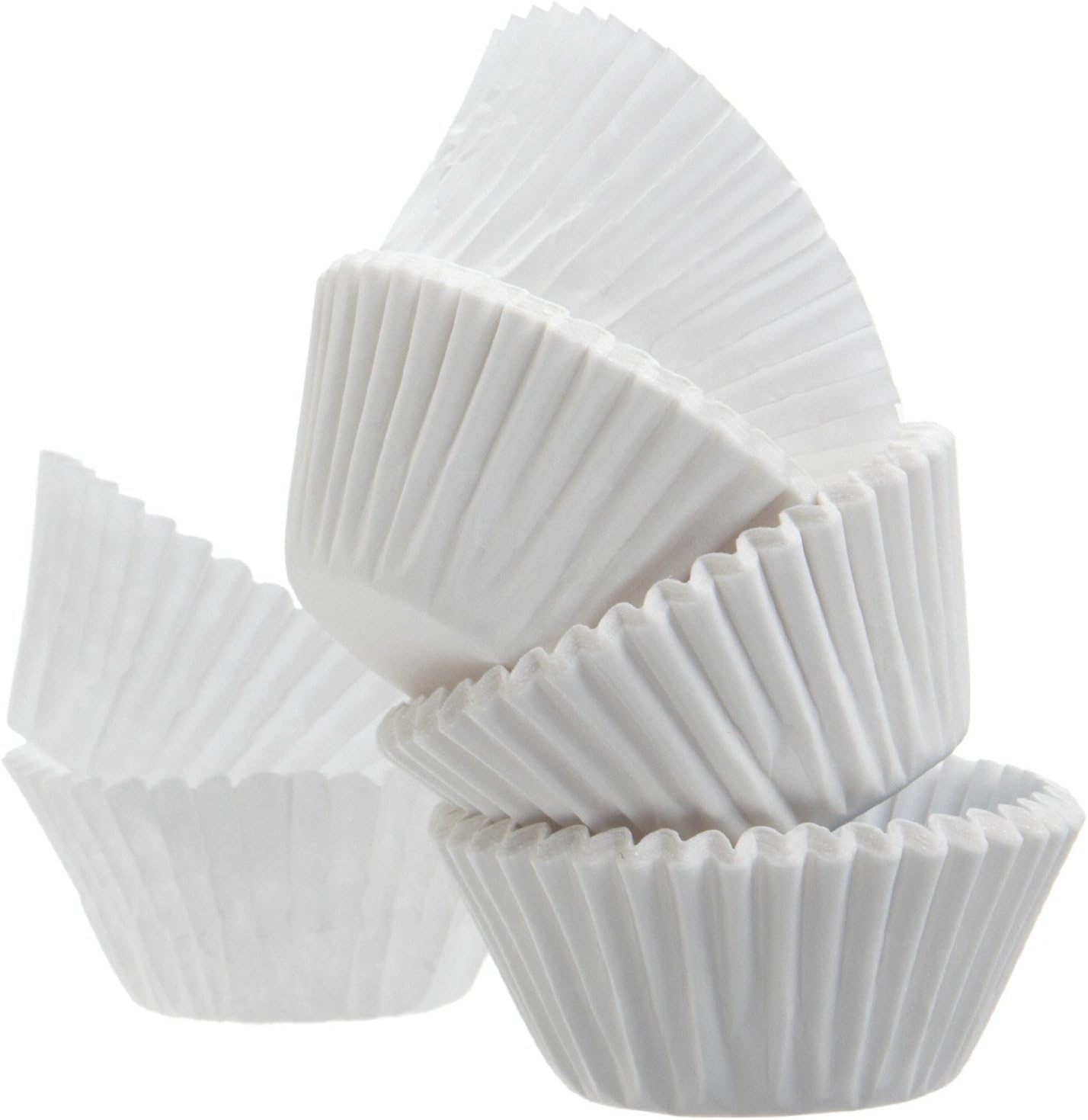 - 100-Pack White Baking Cups - Standard 11 CM Muffin Paper Liners