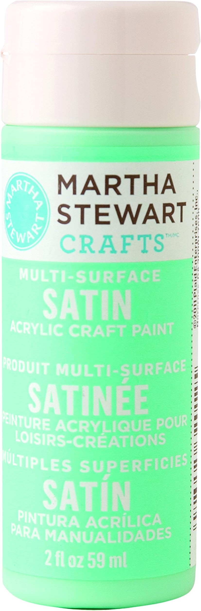 Martha StewartCrafts Martha Stewart Multi-Surface Satin Acrylic Blue Sky, 2 oz Paint