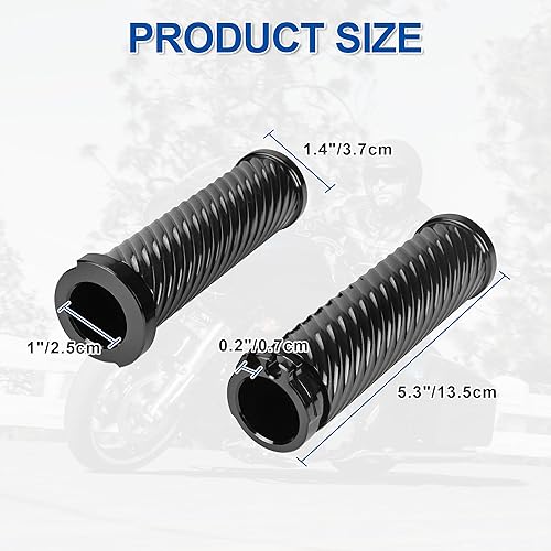 Miniatura 2 de Baoilai Empuñaduras protectoras para manillar de motocicleta compatibles con Harley Touring Electra Glide Street Glide Road King