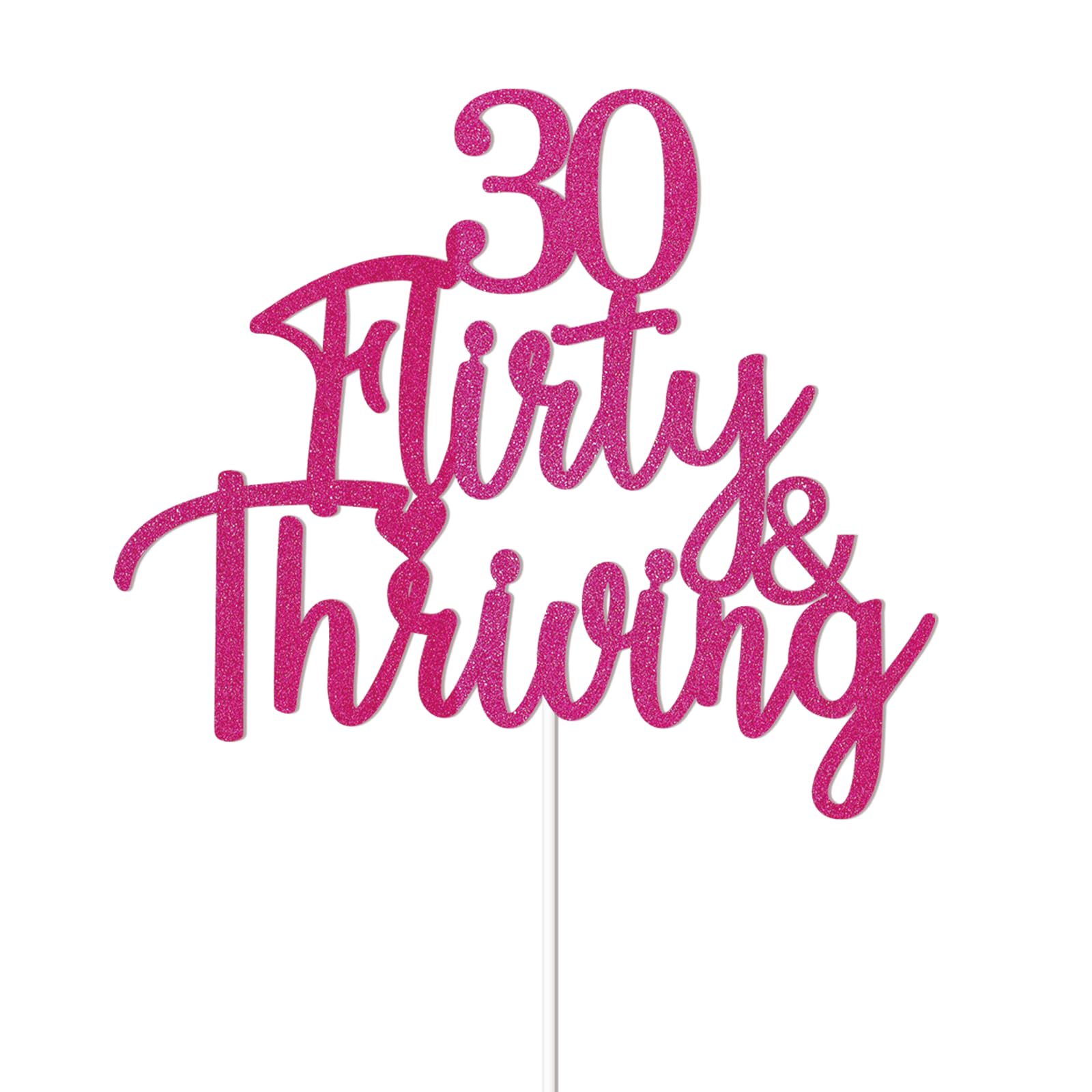 0 To 30 Real Quick Banner - Funny 30th Birthday Party Decor, Black Glitter Sign For 30th Birthday Celebration, Flirty & Thriving Theme