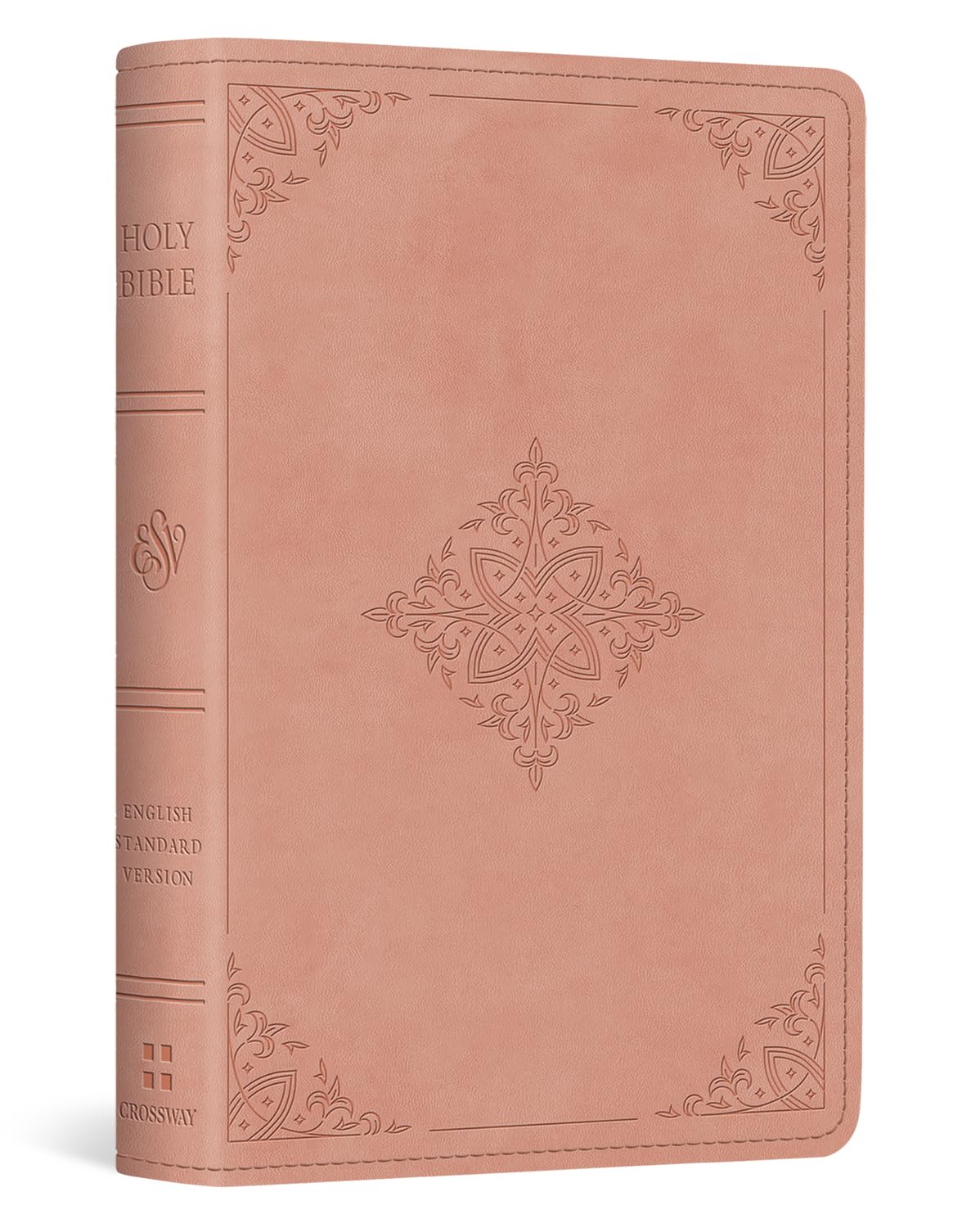 ESV Vest Pocket New Testament with Psalms and Proverbs, Red Letter (TruTone, Blush Rose, Fleur-de-lis Design)