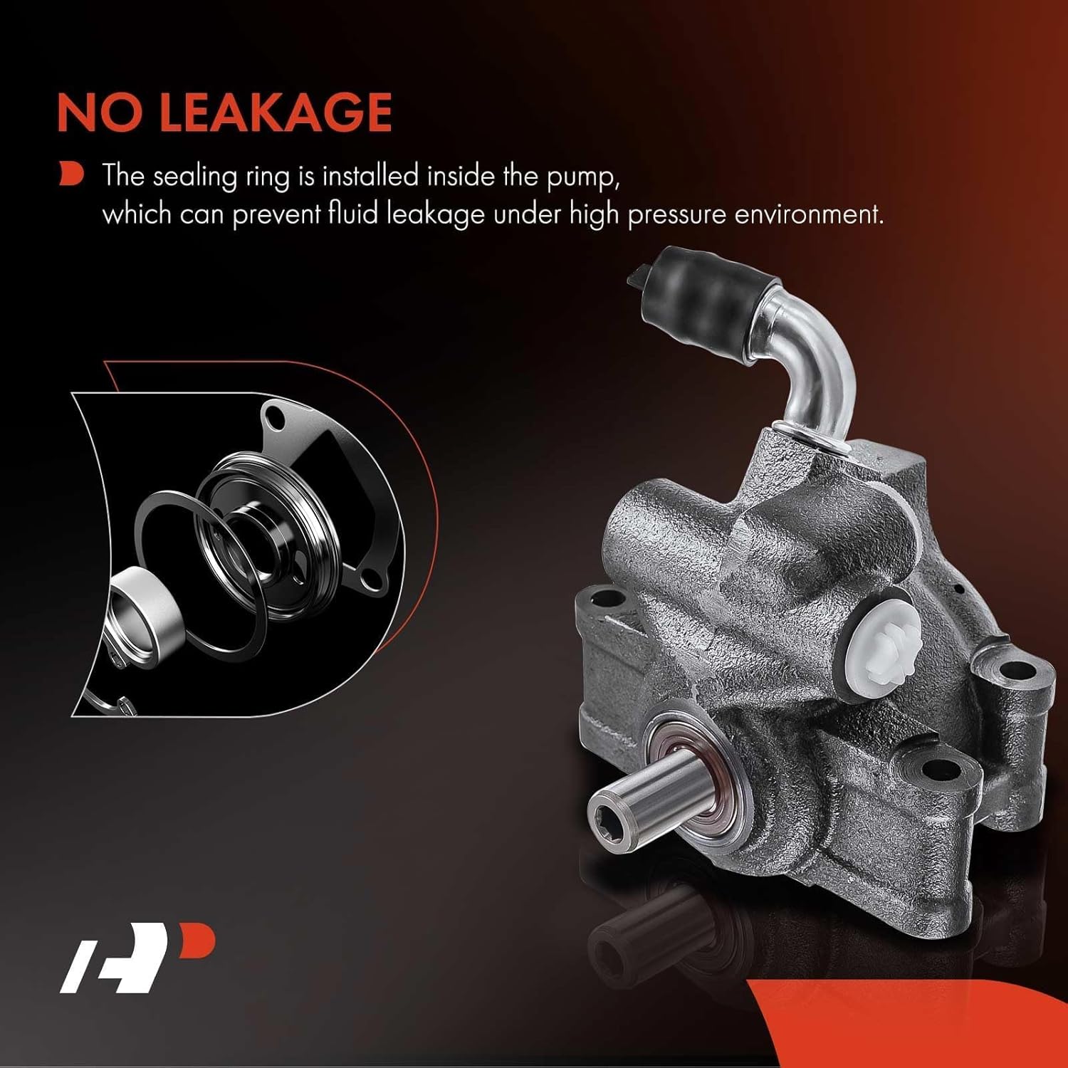 A-Premium Power Steering Pump, Compatible with Ford Focus 2000 2001 2002 2003, L4 2.0L DOHC Engine, Replace # 1M5Z3A674AARM
