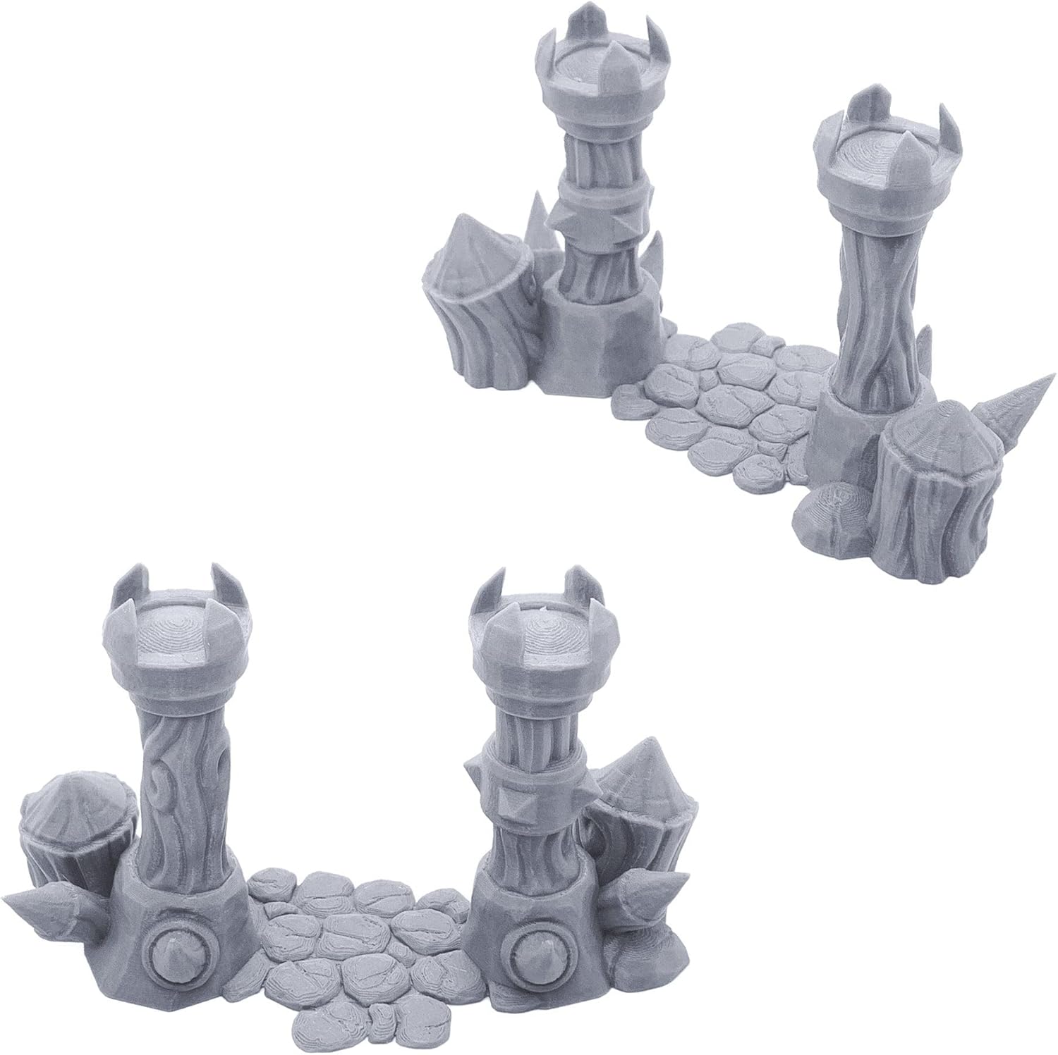 EnderToys Orc Camp Barricades by Makers Anvil, 3D Printed Tabletop RPG Scenery and Wargame Terrain for 28mm Miniatures