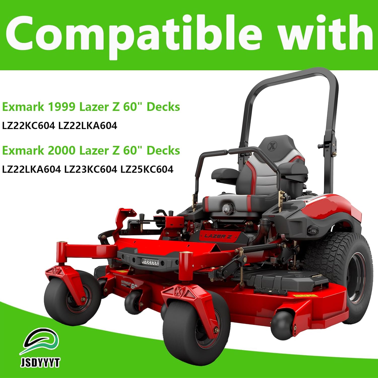 1-634972 Lawn Mower Deck Blade Spindle Assembly Compatible with Exmark Lazer Z Zero Turn Mowers 60" Decks, for Model: LZ22KC604 LZ22LKA604 LZ22LKA604 LZ23KC604 LZ25KC604
