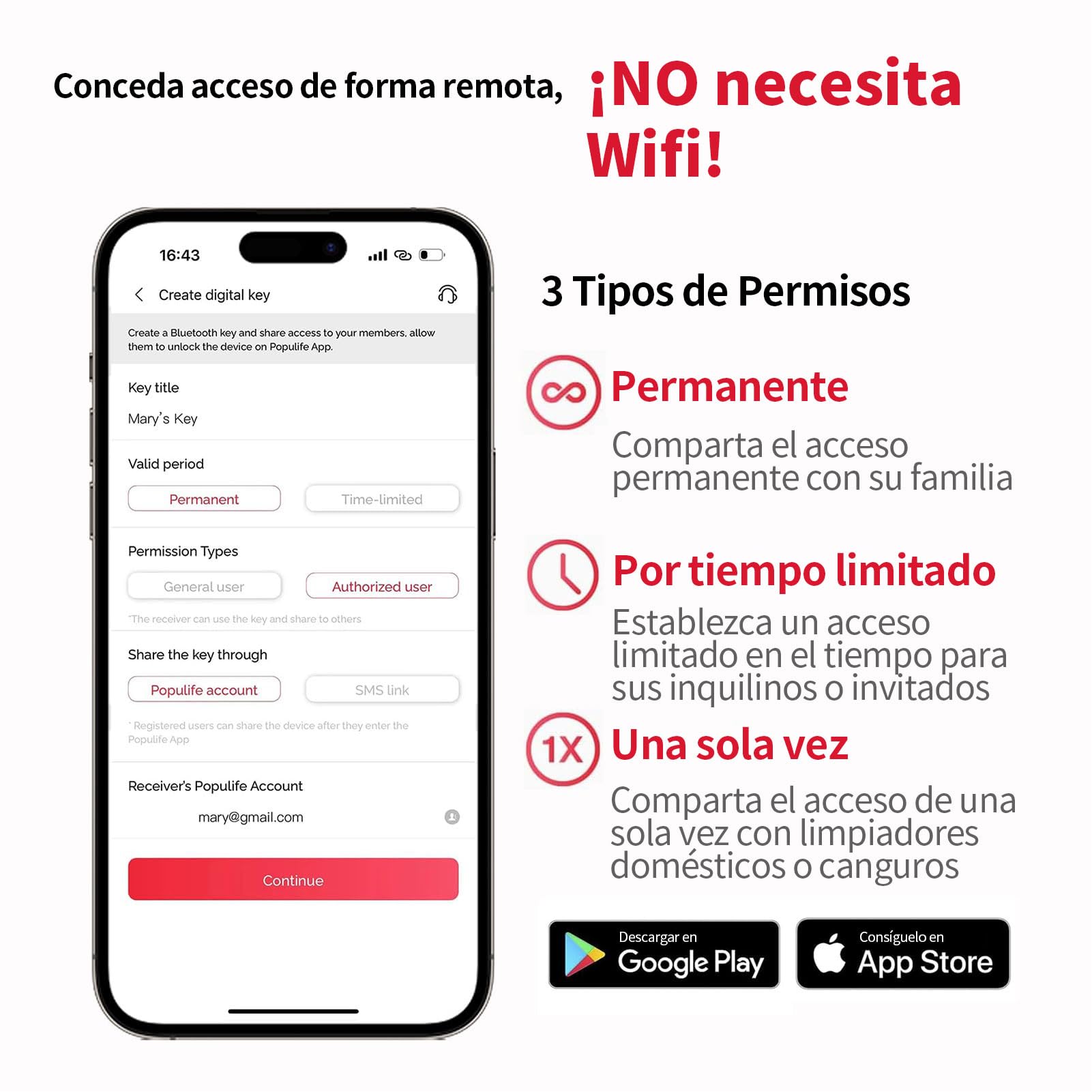 【Versión Actualizada 2025】Populife Smart Caja llaves, Electrónica Bluetooth Caja Llaves con Codigo, Caja Seguridad Llaves Inalámbrica para Hogar, Oficina & Alquileres de Propiedades