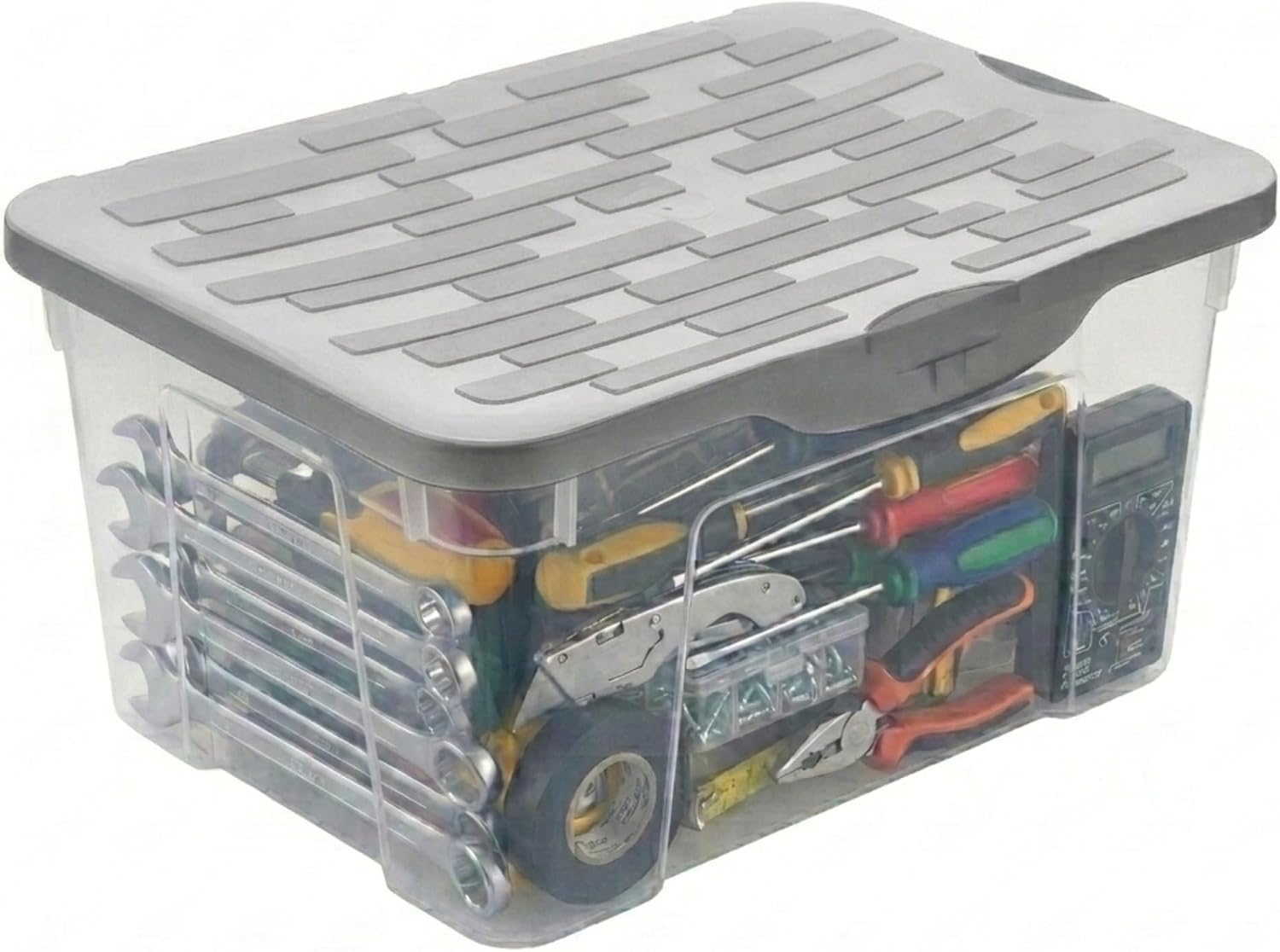Rotho, Ranger, Storage box 13 l with lid A4, Plastic (PP) BPA-free, anthracite, A4/13l (39,0 x 27,0 x 17,5 cm)