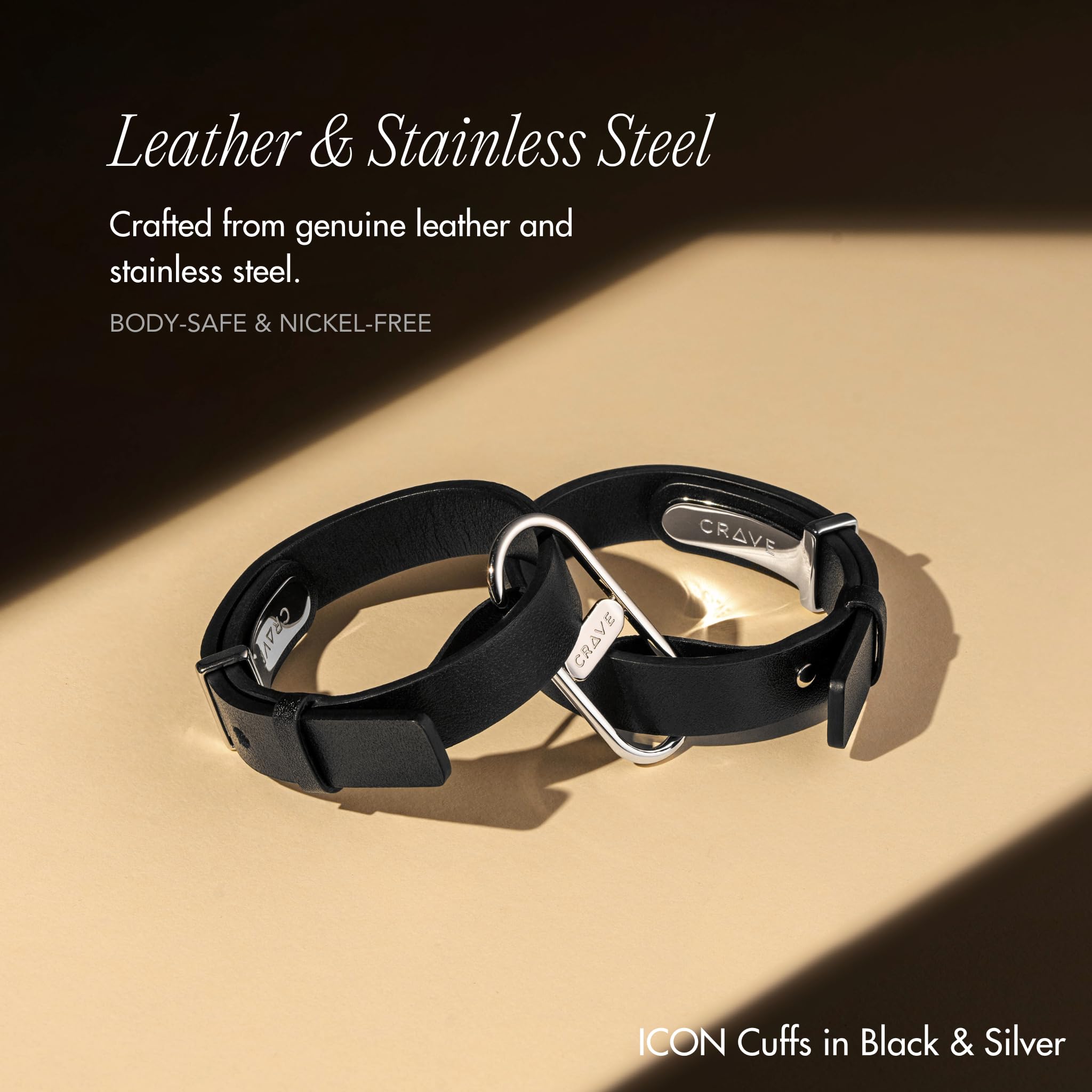 Crave - ICON Cuffs Handfesseln Handschellen Bondage BDSM roségold