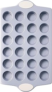 BRONYPRO 24-Cup Non Toxic Nonstick Ceramic Mini Muffin Pan & Cupcake Tin...