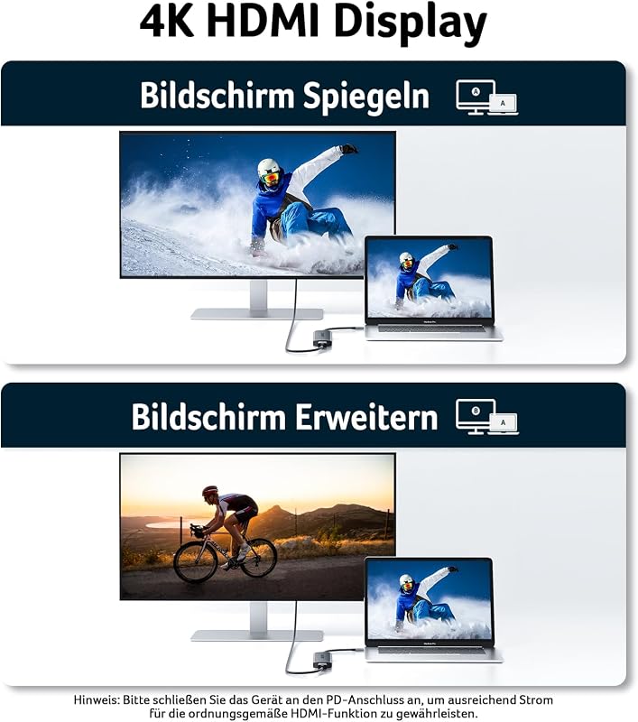 Acer 7-in-1 USB-C Hub - 4K HDMI, 2x USB 3.0, 100W PD, SD/TF Kártyaolvasó, Alumínium Dokkoló iPhone 15/16, MacBook, iPad Pro/Air