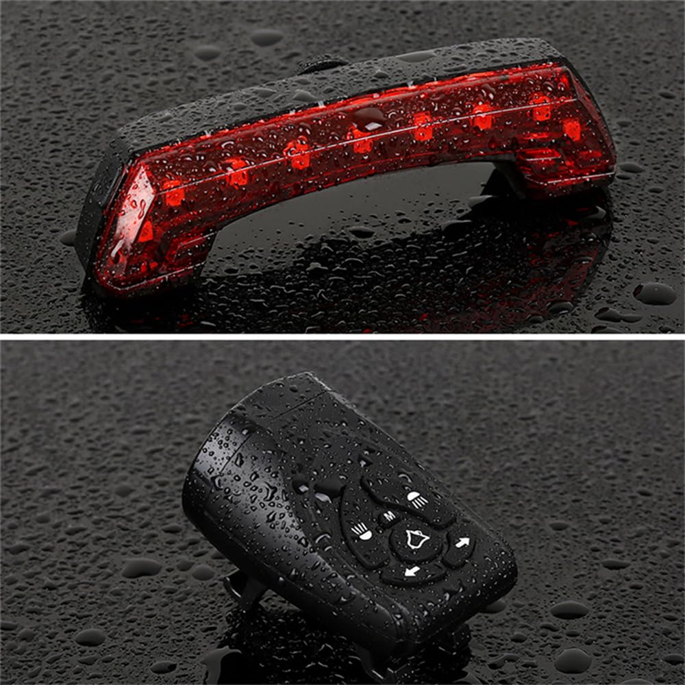 Indicatore di Direzione della Luce di Coda della Bici Avviso di Guida Luci Posteriori del Telecomando Senza Fili Intelligente Luce del Clacson MTB Luce della Bicicletta