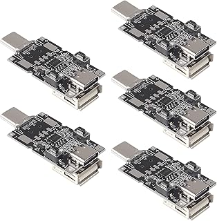 5Pcs 100W 5A USB Type-C Decoy Trigger Board 5V 9V 12V 15V 20V Output QC PD 2.0/3.0 Trigger Adapter Cable Connection Polling Detector