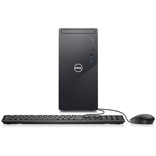Dell Inspiron 3891 Compact Desktop Computer Tower - Intel Core i5-10400, 16GB DDR4 RAM, 256GB SSD + 1TB SATA HDD, Intel UHD Graphics 630 with Shared Graphics Memory, Windows 10H - Black (Latest Model)