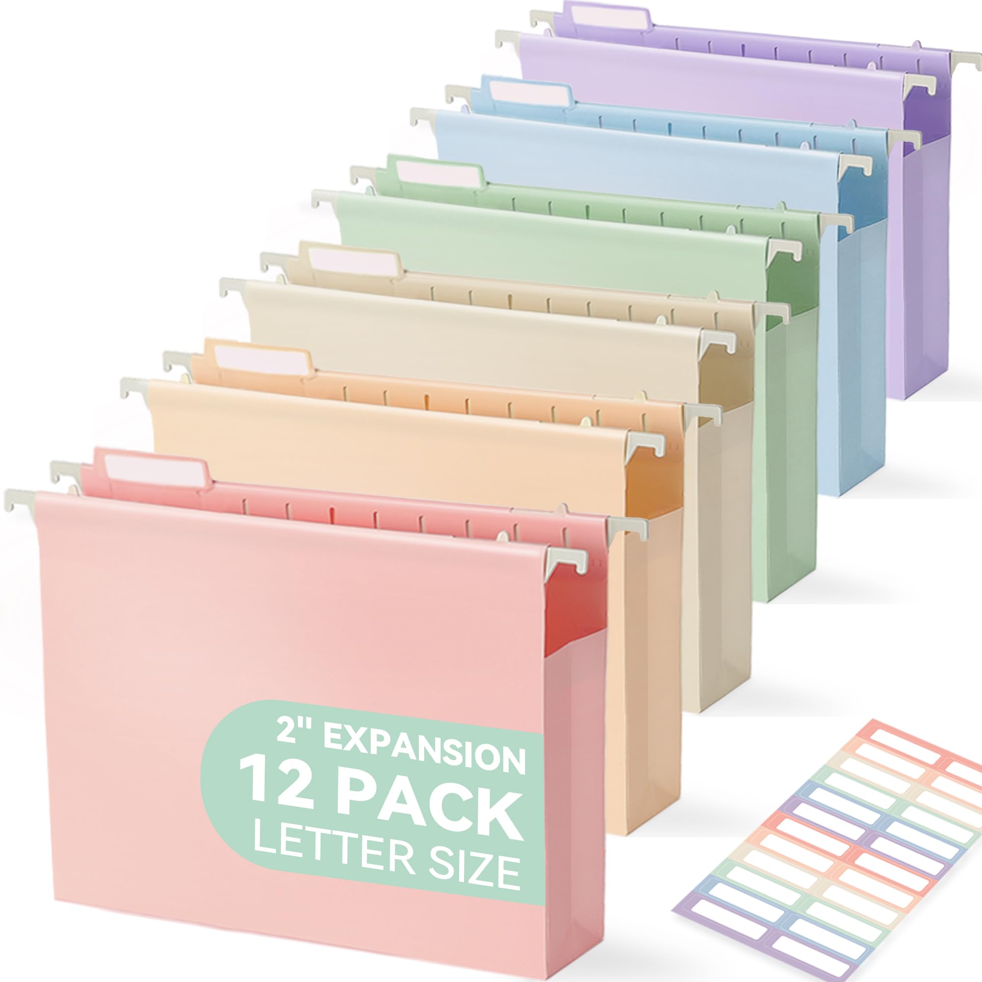 Amazon.com : SortRax Plastic Extra Capacity Hanging File Folders