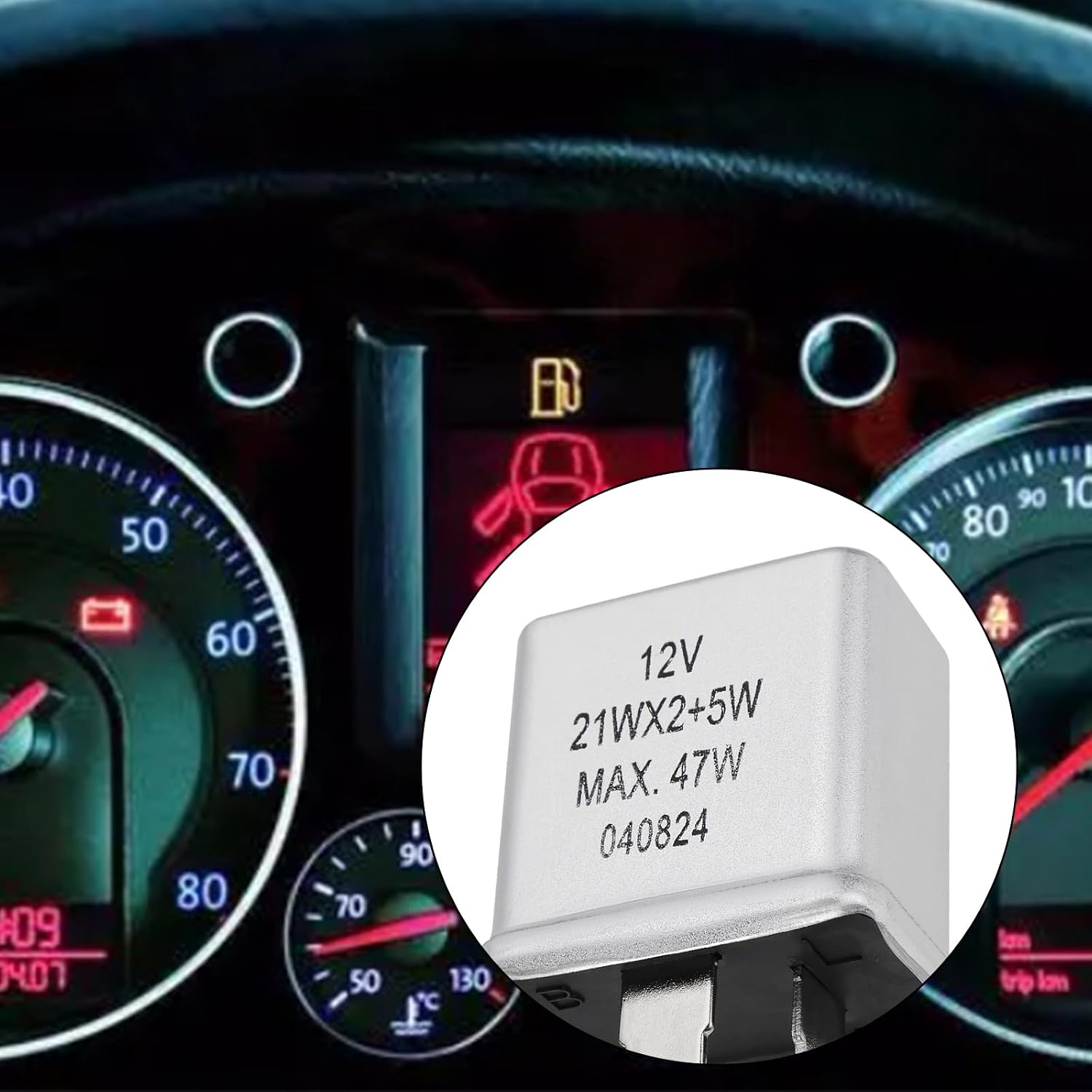 2pcs 2-Pin Indicator Flasher Relay 21WX2+5W Replacement Part SFB114 SFB115 GFU2124 Compatible with Classic Car Mini Compatible with MGB Compatible with Triumph