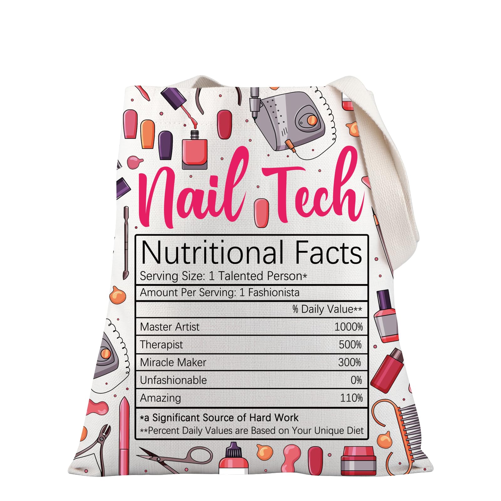 PLITI Nail Technician Gift Nail Artist Gift Manicurist Gift Nail Stylist Gift Nail Specialist Gift Nail Tech Tote Bag