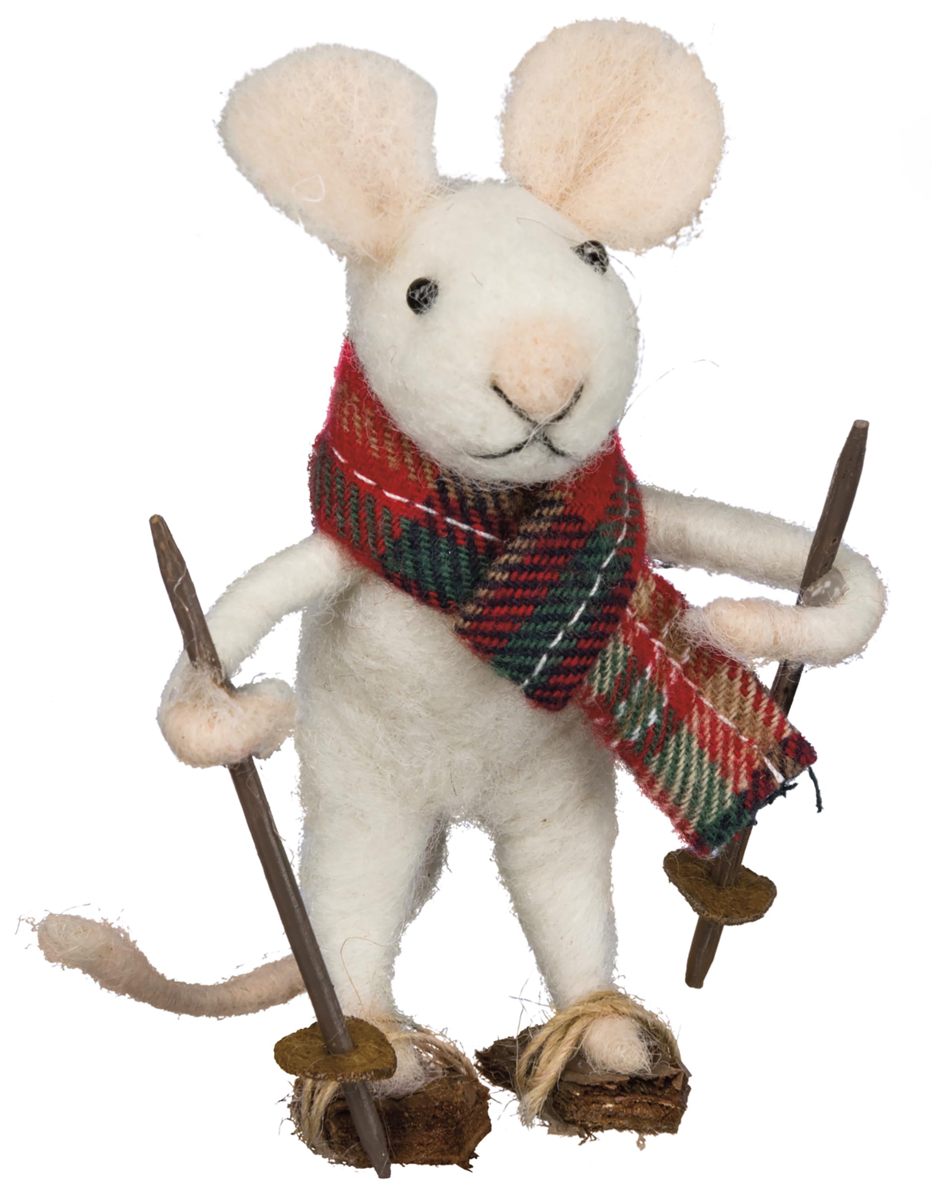 Winter Snowshoe 3" Mouse Shelf Ornament Primitives by Kathy