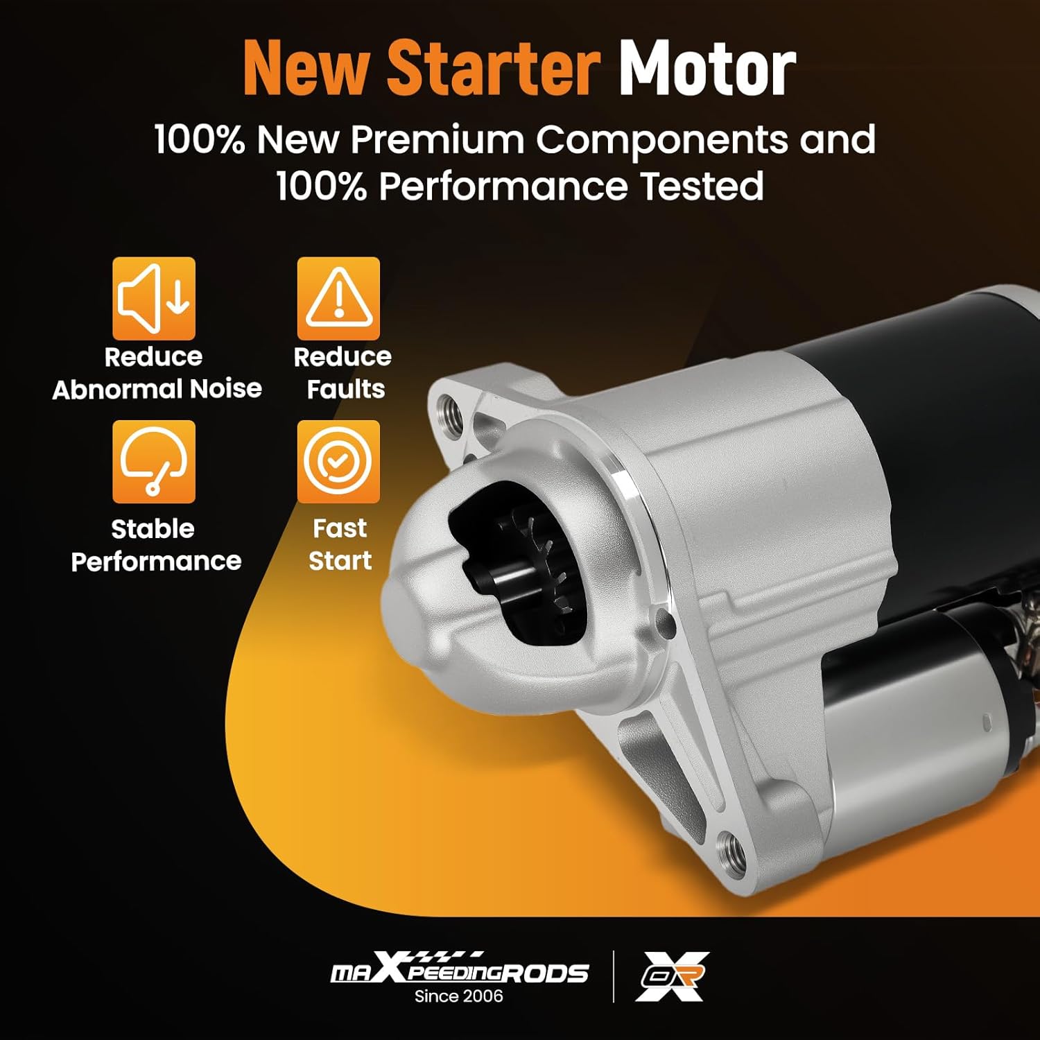 maXpeedingrods Starter Motor for Ford F-150 / Mustang 2011-2017, Transit-150/250/350 2015-2020, Expedition 2015-2017, for Lincoln Navigator 2015-2017, 12V 1.4KW 13 Teeth CW, Replace# 19260, 410-48224