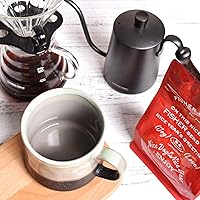 Vista 26 de Bosmarlin Large Stoneware Coffee Mug, Big Tea Cup for Office and Home, 21 Oz, Dishwasher and Microwave Safe, 1 PCS (Geometry-Green)