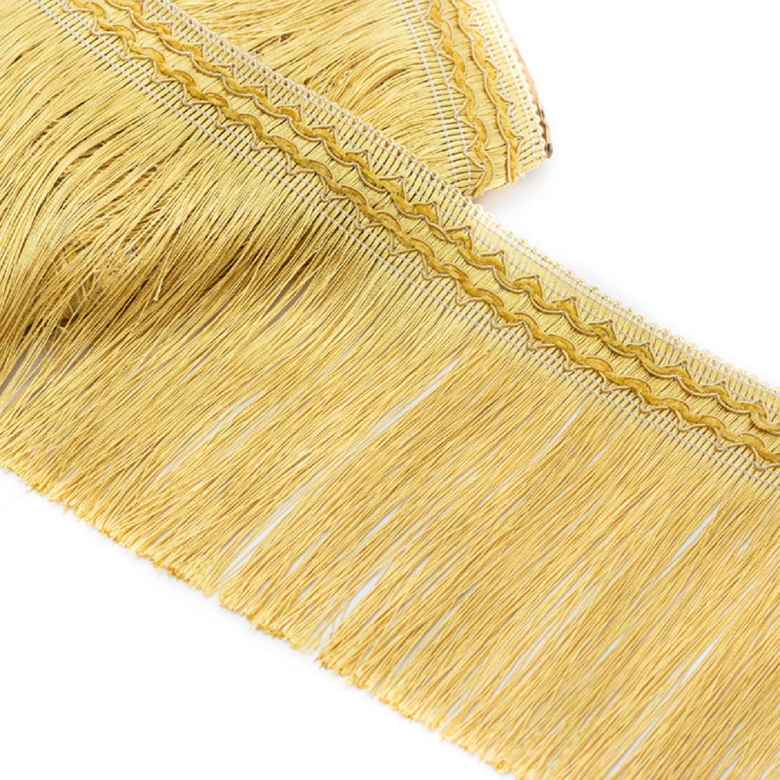 Exquisite tassel decoration, 11.5 Meters 17cm Wide Lace Ribbon Fringe Trim Tassel Trimming Sewing Ribbon Tassel Thread Edge Sew Craft Decorative Ribbon for DIY Latin Dress Stage Curtain Clothes Access