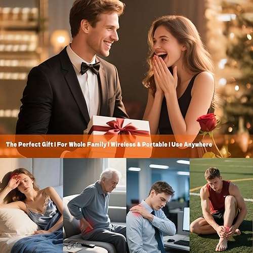 Miniatura 8 de Pistola de masaje de 12 cabezas de tejido profundo, herramienta eléctrica de percusión muscular con 9 niveles y 9 modos, masajeador inalámbrico para