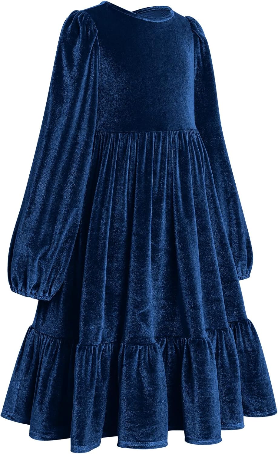 IDOPIP 幼児 キッズ ガールズ ベルベット ドレス プリンセス ページェント 誕生日 クリスマス パーティードレス カジュアル