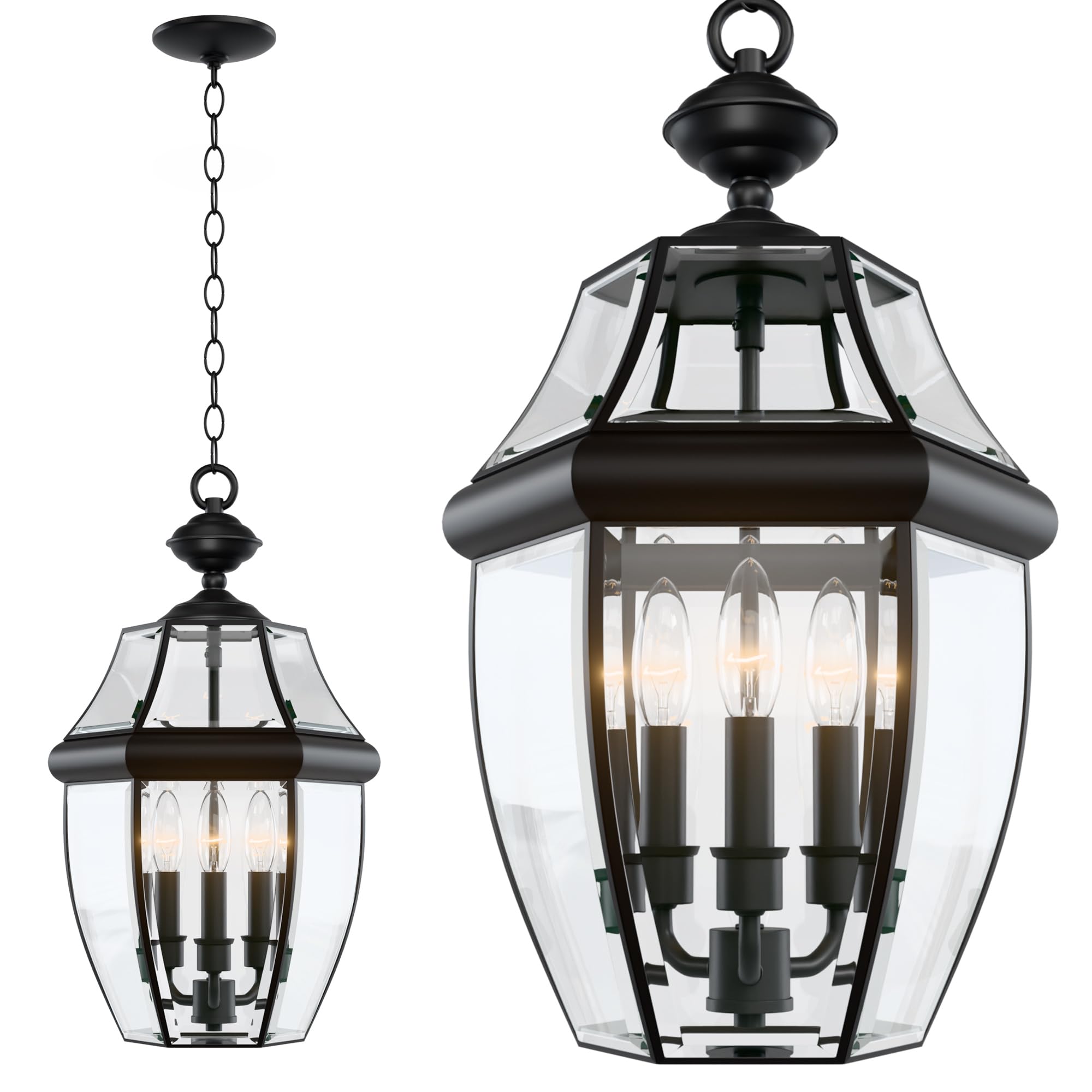 LPRZSG 3-Light 20-Inch Outdoor Chandelier