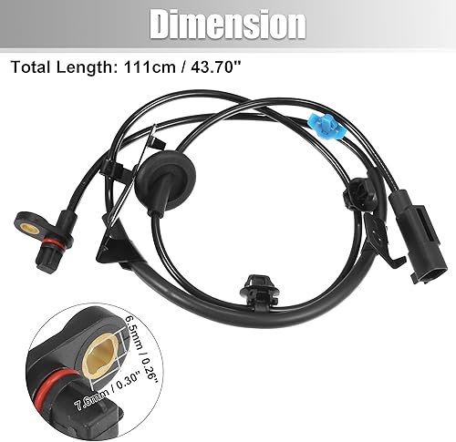 Miniatura 4 de uxcell Sensor de velocidad ABS trasero izquierdo para Mitsubishi Lancer 2008-2010 para Mitsubishi Lancer 2009-2010 No.4670A5794670A765