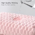 REDKISS 4 Pack Pink Microfiber Bath Towels - Extra Large Waffle Towels Set for Bathroom, Super Absorbent Towel Set of 4 Lagre, Quick Dry Bathroom Towel for Spa, Gym,Travel, Lint Free, Ultra Soft