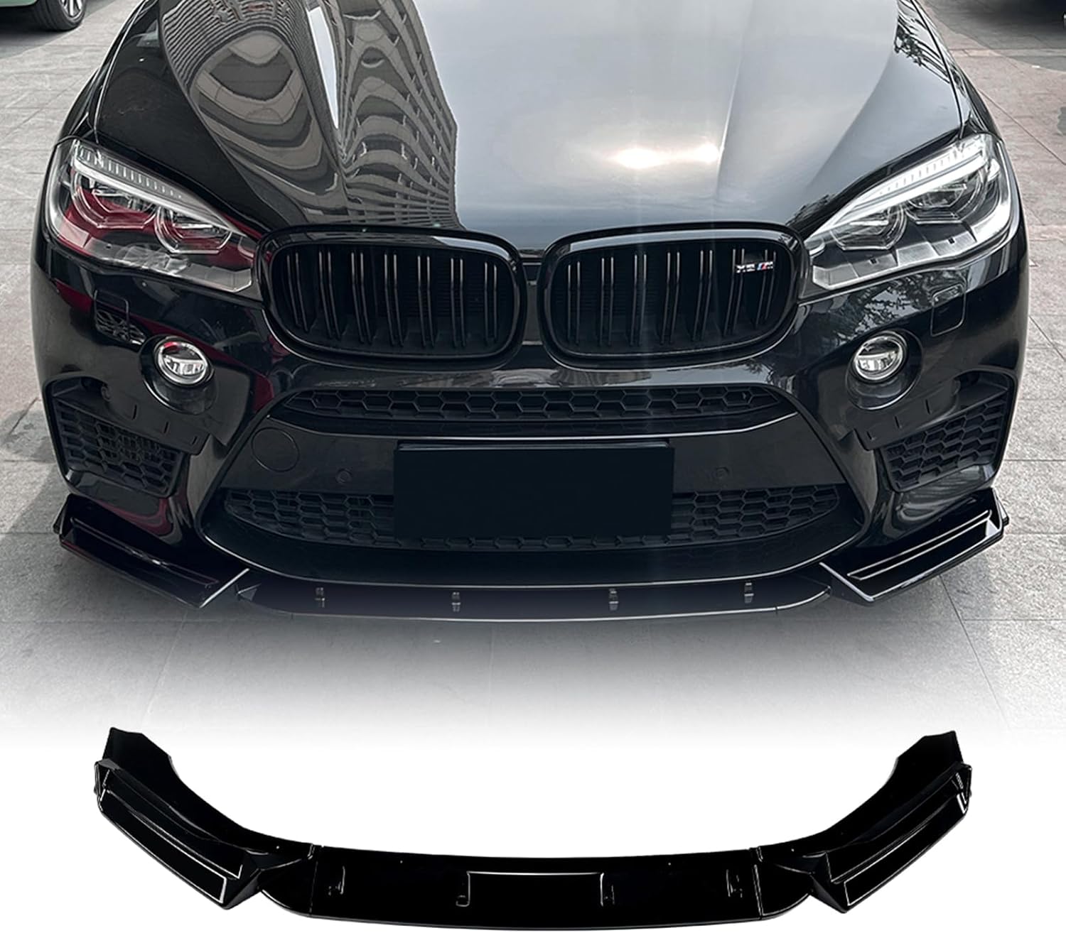 Front Spoiler Lip Splitter for BMW X5M F85 X6M F86 2015-2018