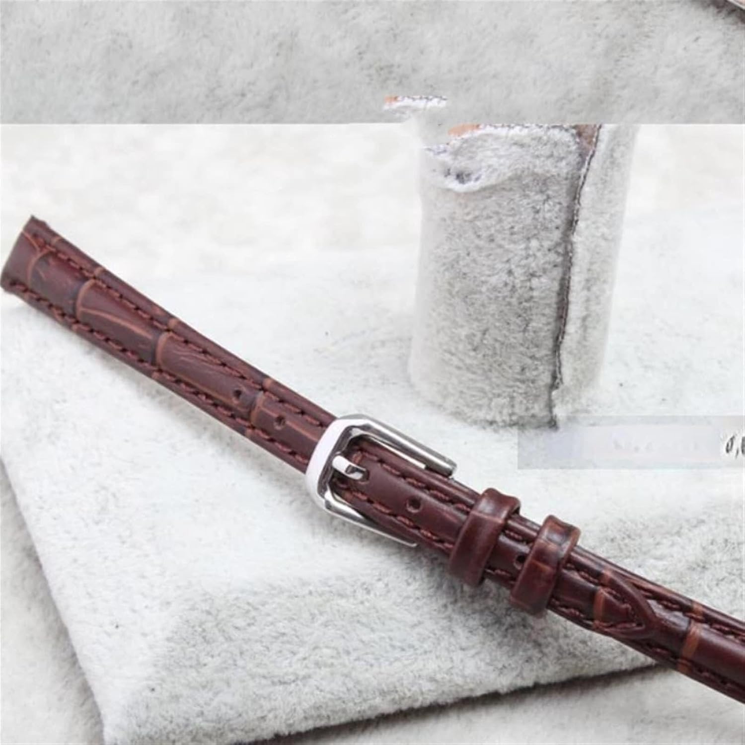 Leather For Girls And Student Watch Band Black Brown Red White Blue Strap