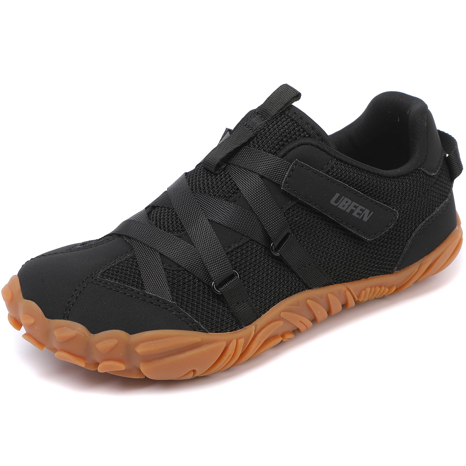 UBFEN Girls Barefoot Shoes Zero Drop Wide Toe Box Kids Boys Sneakers