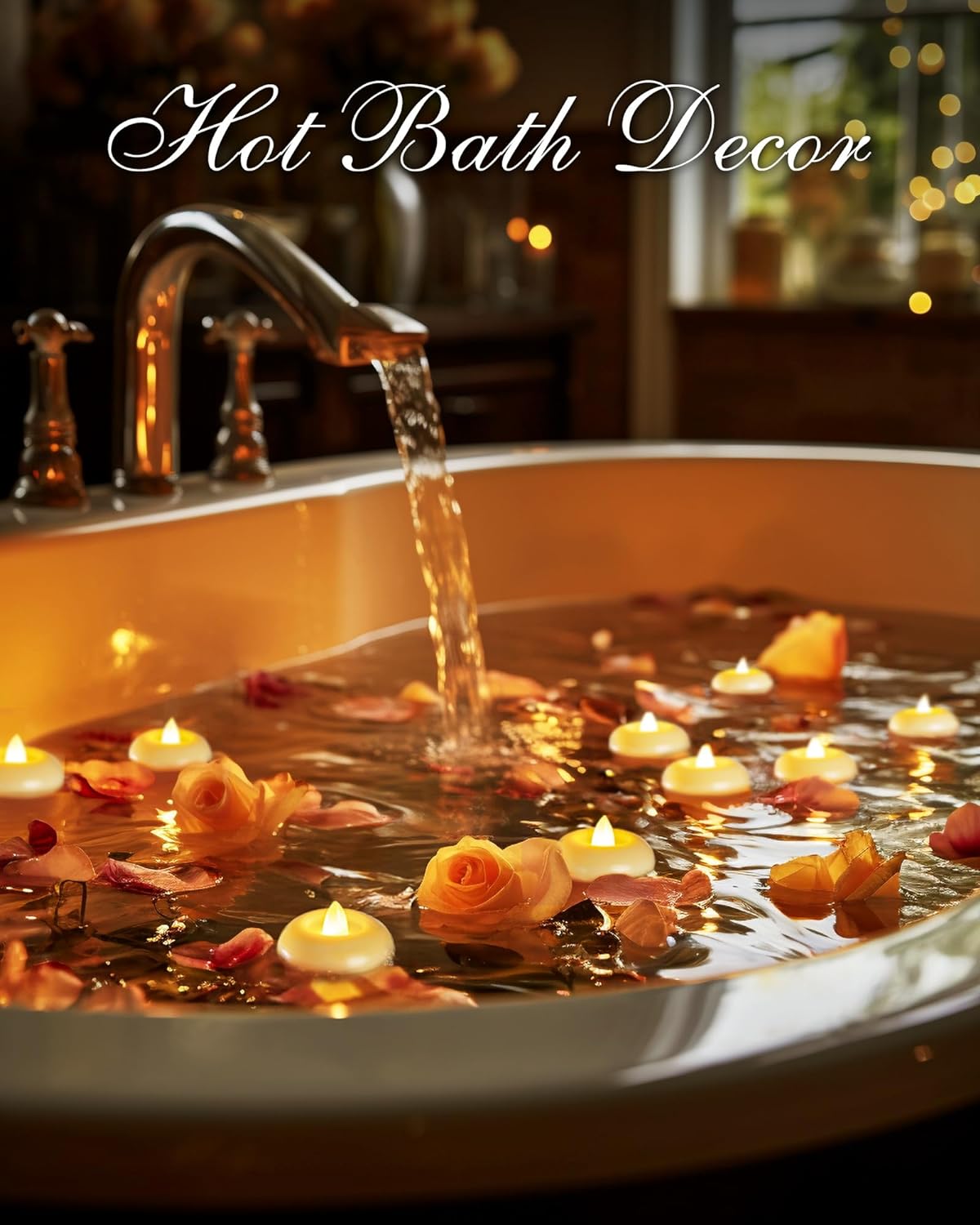 Homemory 24 Pack 2” Flameless Led Floating Candles, 200 Hour Battery Operated Flickering Waterproof Tealights for Cylinder Vases, Centerpieces at Wedding, Party, Pool, Holiday (Ivory Base) - Image 5