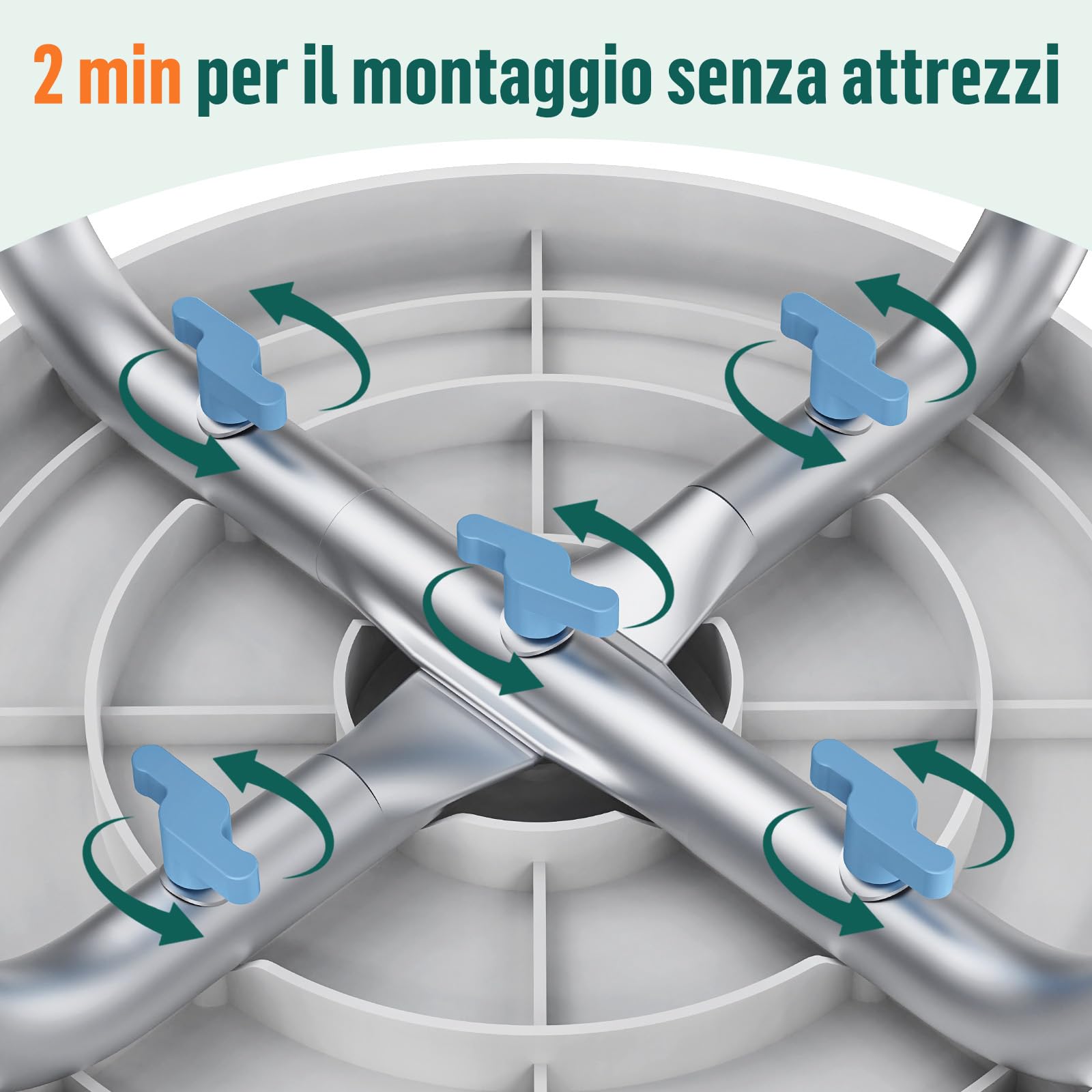 LC01 Sedia da Doccia Girevole 360° Regolabile in Altezza – Sgabello Doccia Antiscivolo in Alluminio con Sedile Rotante, Leggero per Anziani e Persone con Mobilità Ridotta