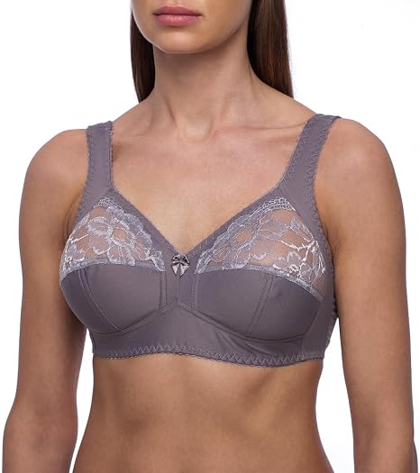 Reggiseno Donna Senza Ferretto, Taglie Forti Dalla 34 Alla 52, Coppe CDEFG, In Pizzo, Minimizzante