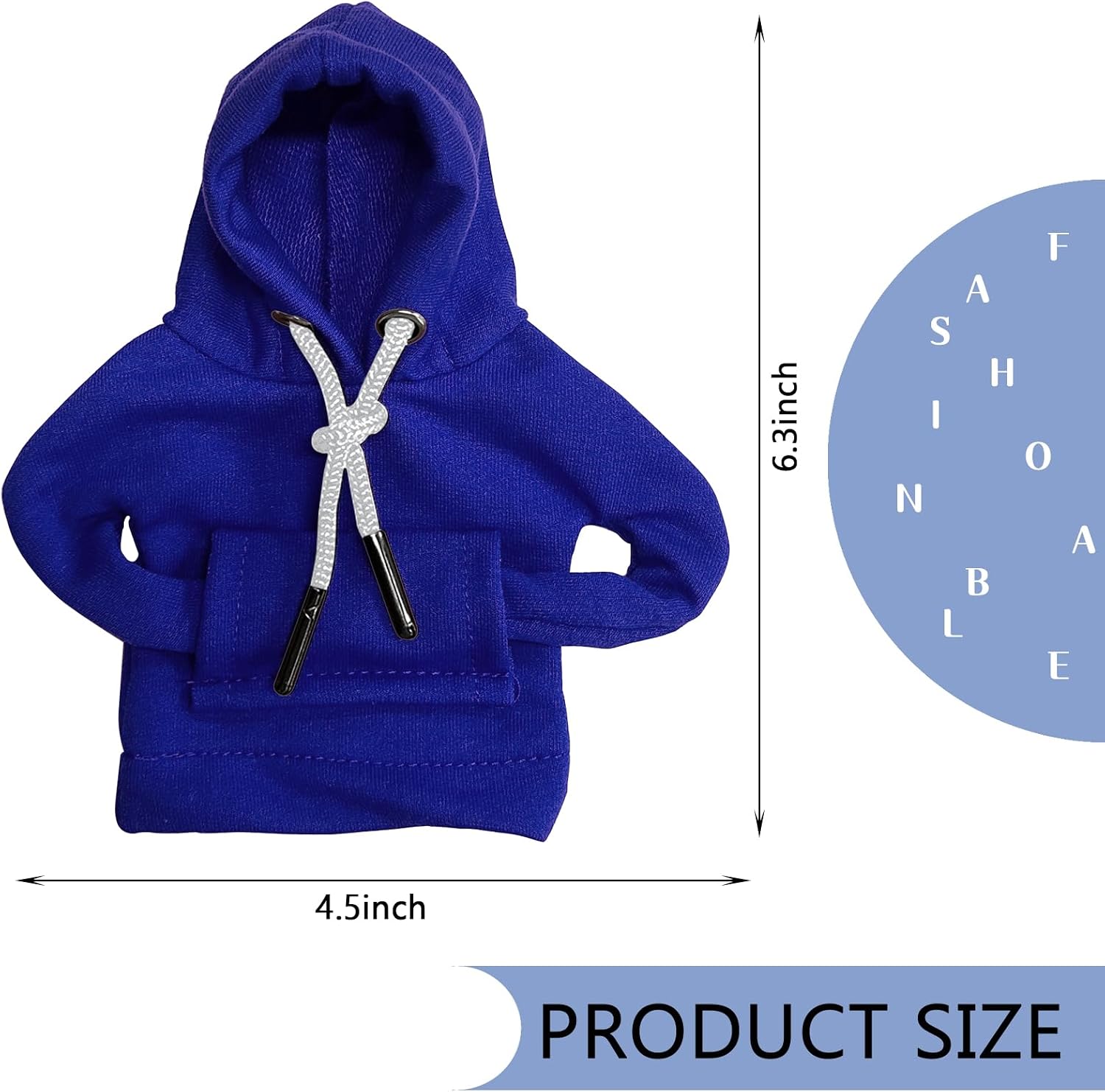 vvag Gear Shift Hoodie, Hoodie Car Gear Shift Cover, Car Shift Knob Hoodie, Automotive Interior Accessories, Universal Fit Knob Cover Gift (Blue) image 2