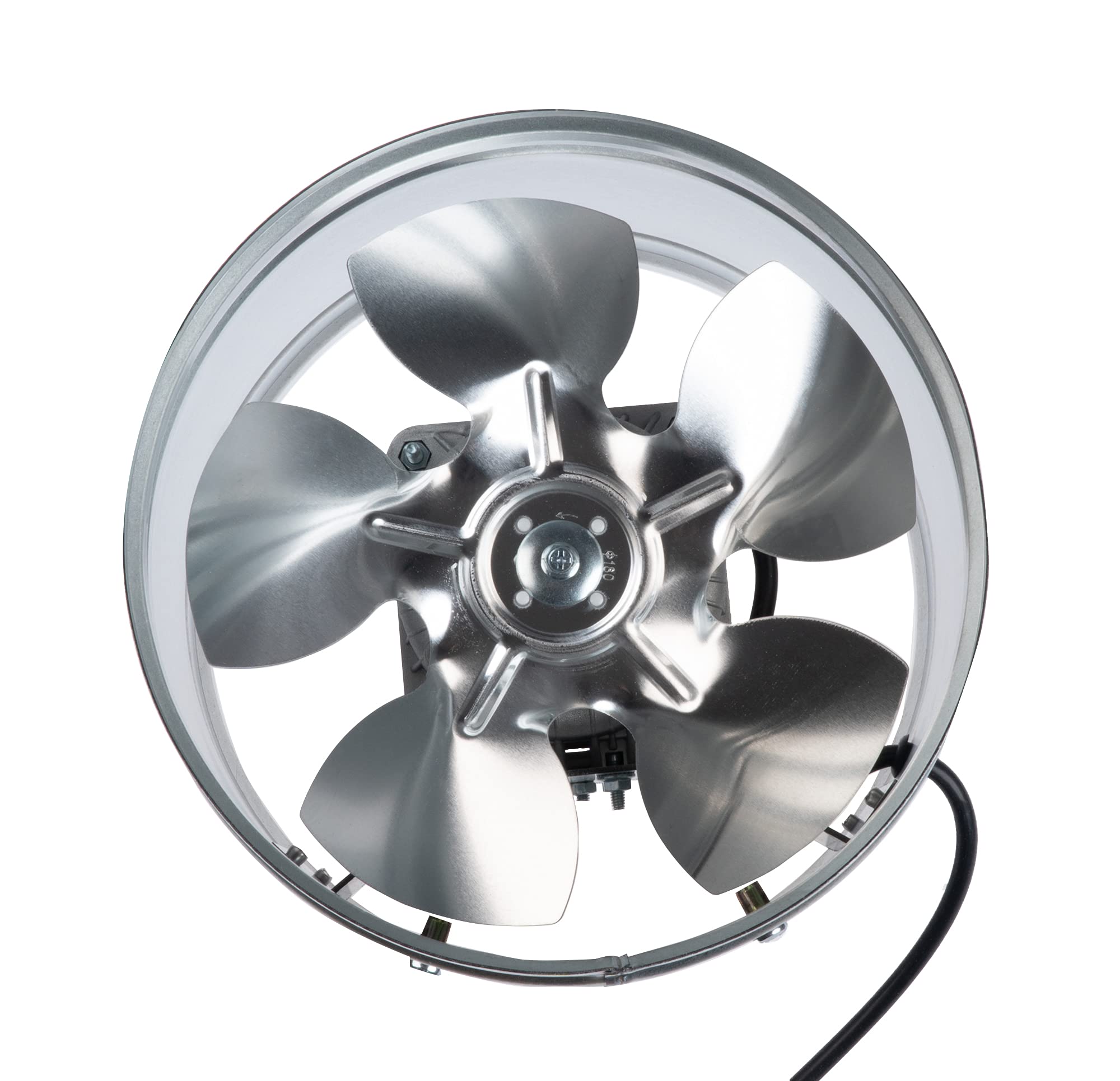 Steinberg14 200mm Ventilatore Industriale in Metallo per Tubo - Ventola Aspirazione Silenziosa - Estrattore/Aspiratore d'Aria
