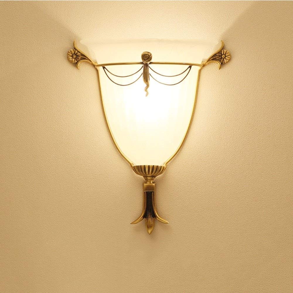 Lámpara de pared E14 de cristal decorativa para crear salones y pasillos acogedores
