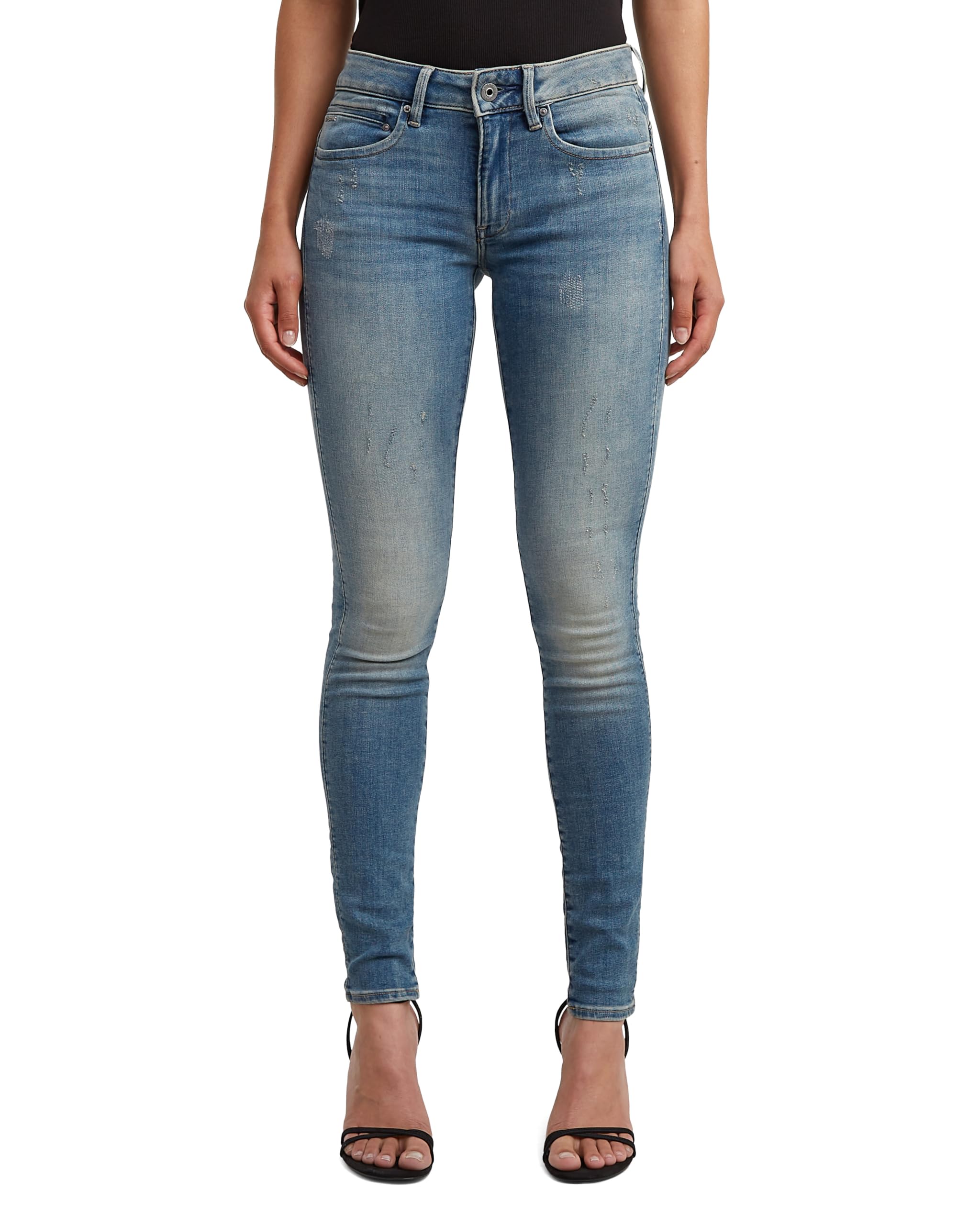 G-Star Midge Zip Skinny Jeans D05281-8968-9114 Blau