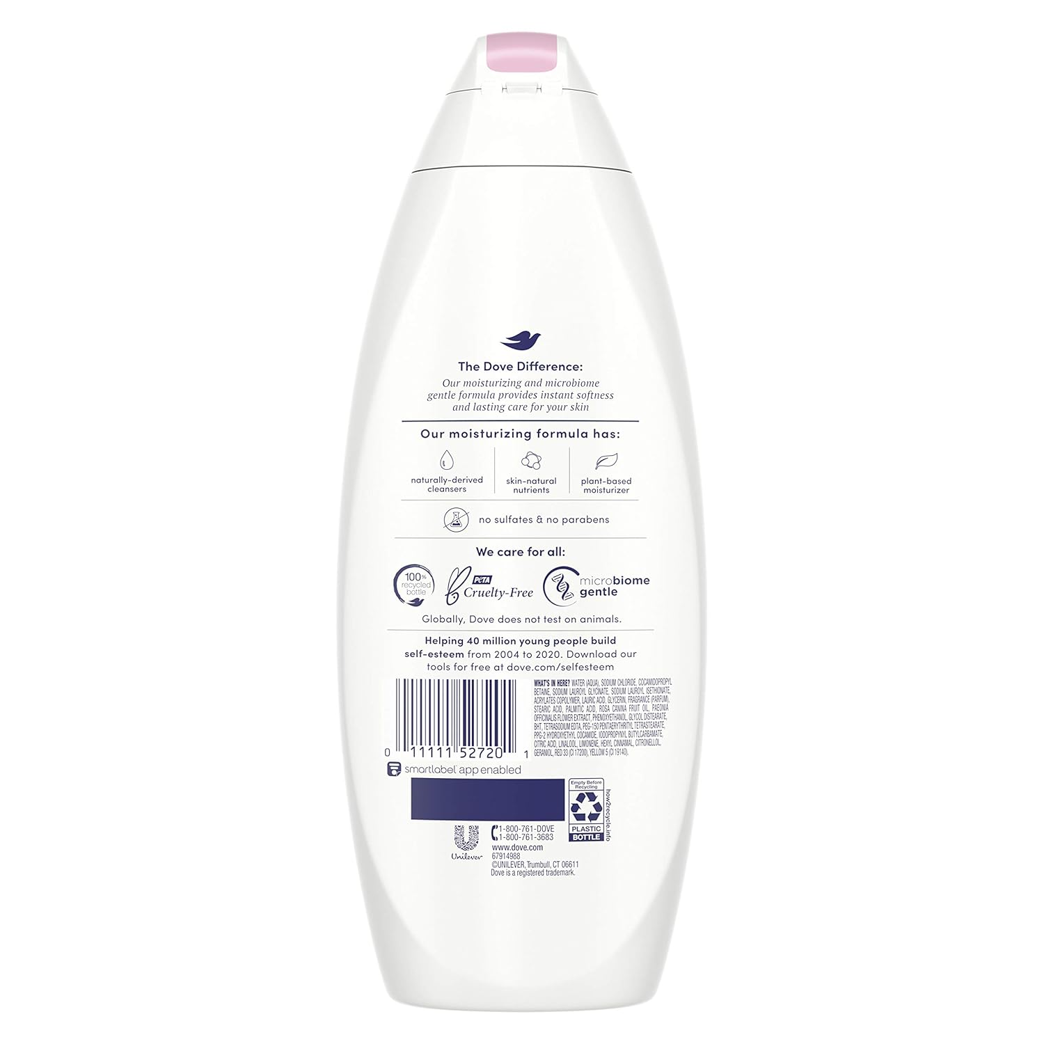 Dove Purely Pampering Body Wash 100% Gentle Cleansers, Sulfate Free Peony and Rose Oil Paraben Free and Sulfate Free Moisturizing Bodywash 22 oz