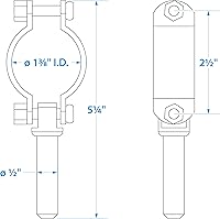Vista 5 de Seachoice Zinc-Plated Steel Clamp-On Oar