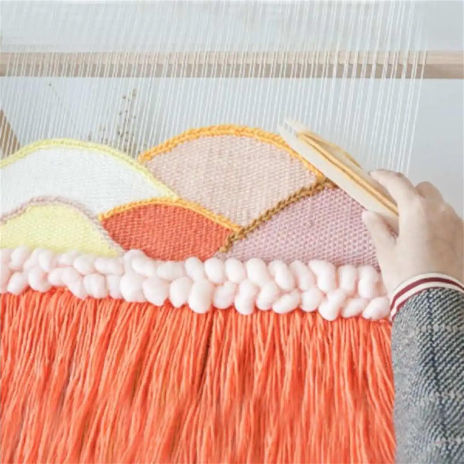 Strickliesel Erwachsene DIY-Webstuhl aus Holz, Handstricken, Nähzubehör, Stickerei, gewebtes Set