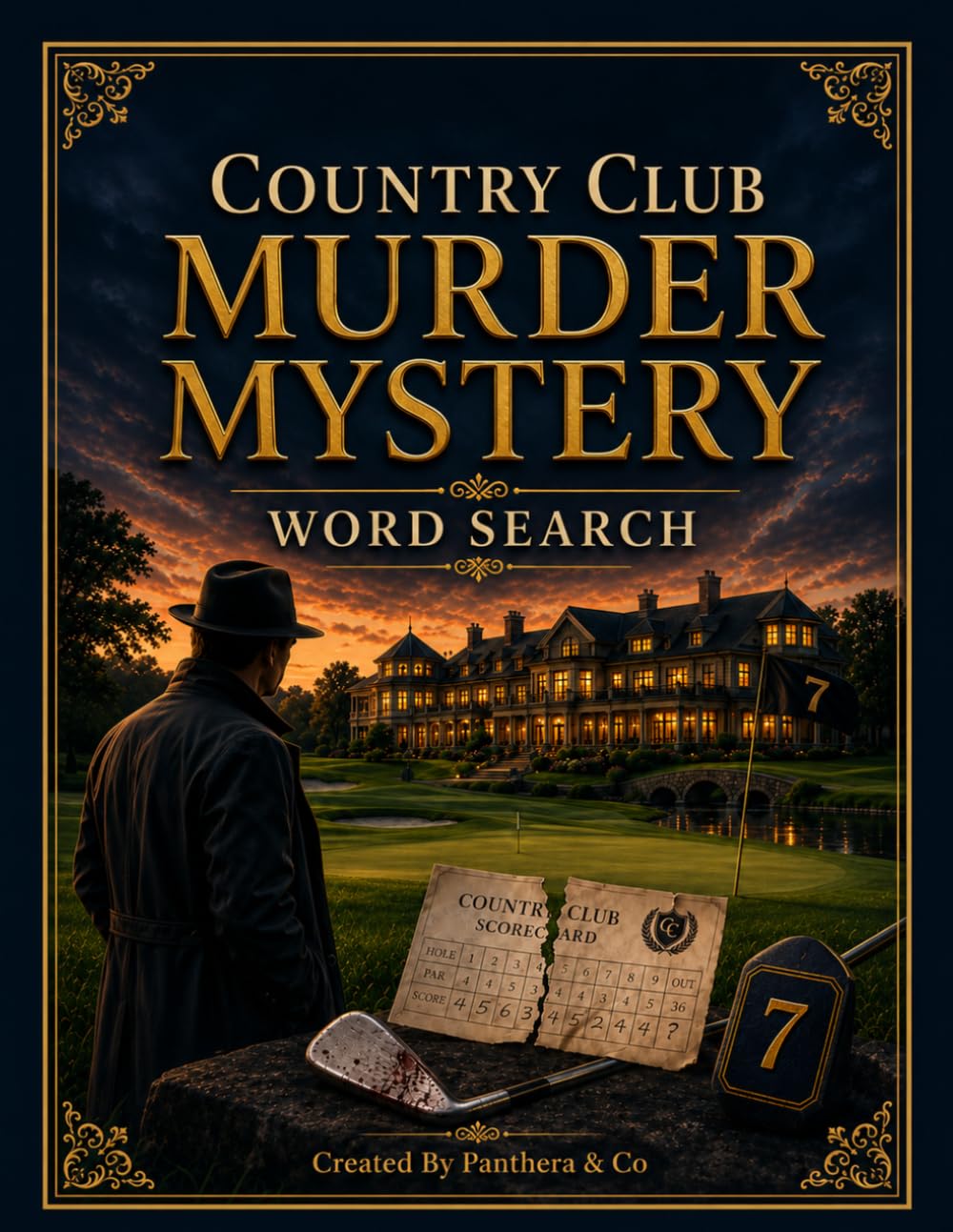 Country Club Murder Mystery Word Search: Solve 50 Word Search Puzzles, Follow the Clues, and Unmask the Killer