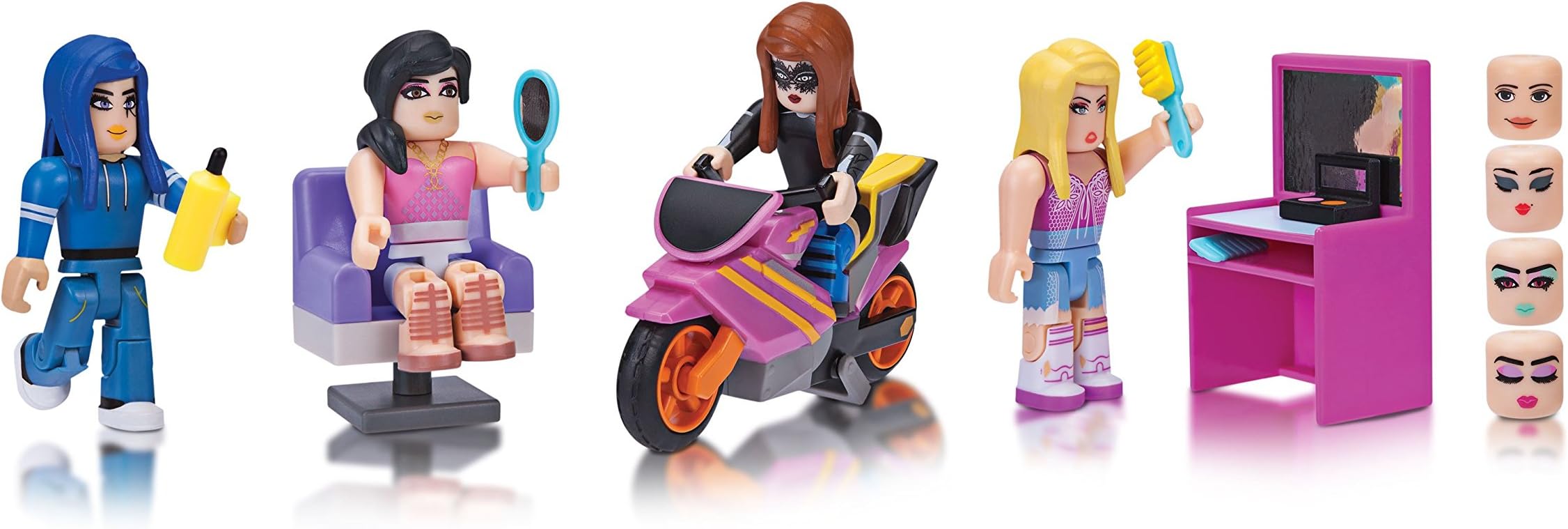 Roblox Celebrity Collection - Stylz Salon and Spa: Makeup Four Figure Pack [Includes Exclusive Virtual Item]