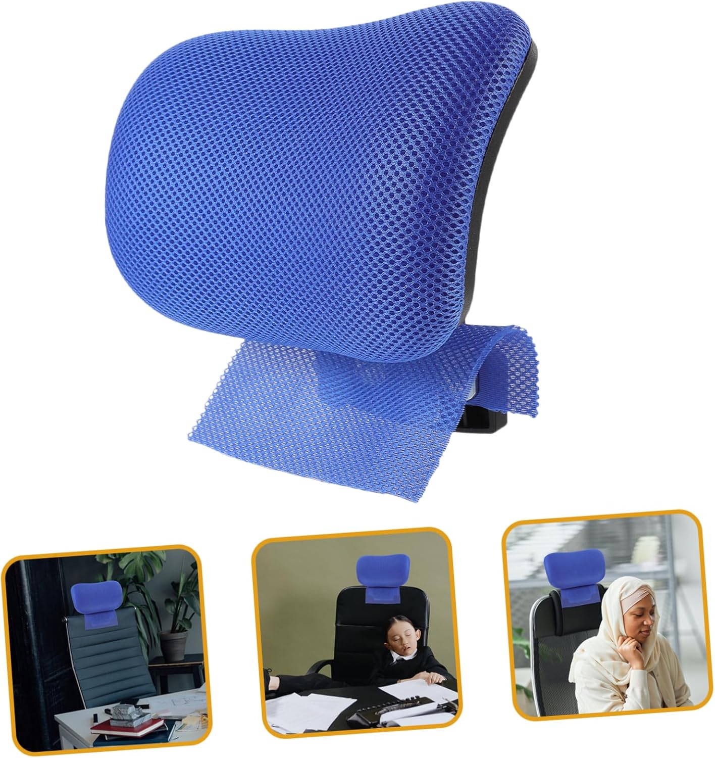 Office Chair Lumbar Support Pillow Computer Chair Headrest Attachment Height Adjustable Head Pillow