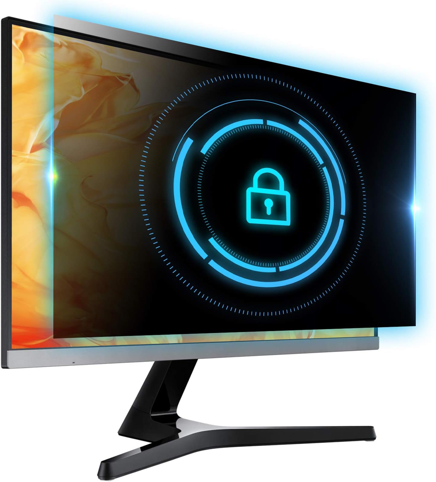 YAKAI 24 Inch Computer Privacy Screen Filter for 24" 16:9 Aspect Ratio Widescreen Computer Monitor - Anti Glare Anti Spy Protector Film - Size (WxH): 532mmx299mm