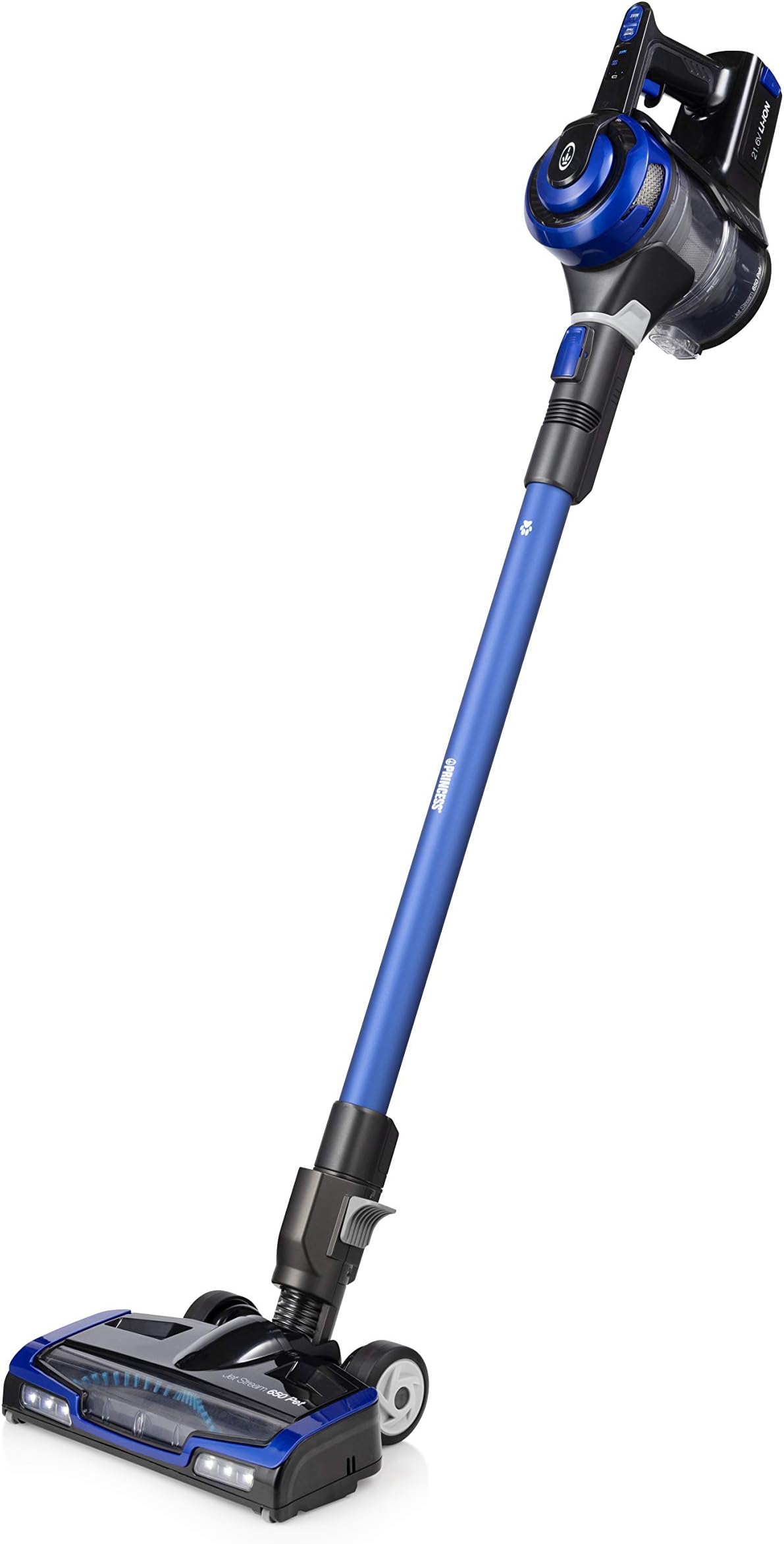 Princess 01.339650.02.001, Jet Stream 650 PET Cordless Vacuum Cleaner, Black & Cobalt Blue