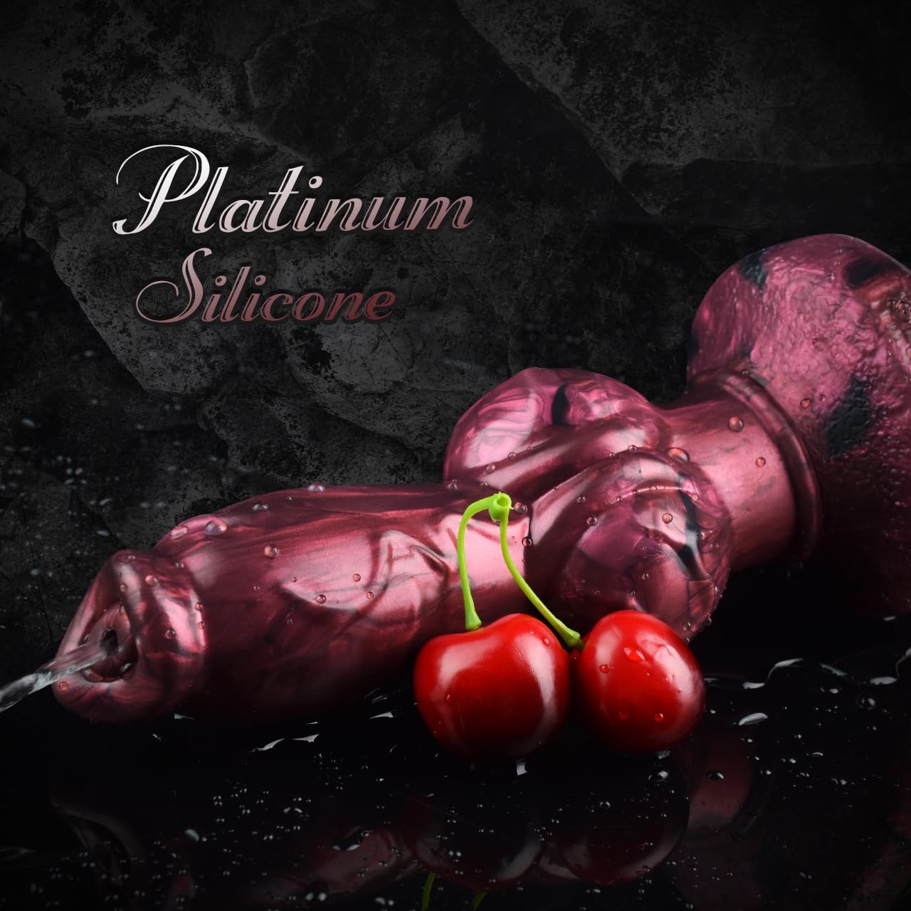 Consolador fantasía eyaculaton, el gran nudo Jove con función squirting, juguete sexual de silicona flexible con fuerte ventosa para la exploración sensual anal y vaginal