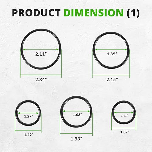 Miniatura 6 de Repuesto para kit de reparación de piezas de goma Wilkins RK1-375R, apto para modelos de 1 pulgada 375 375ST 375XL, incluye lubricante