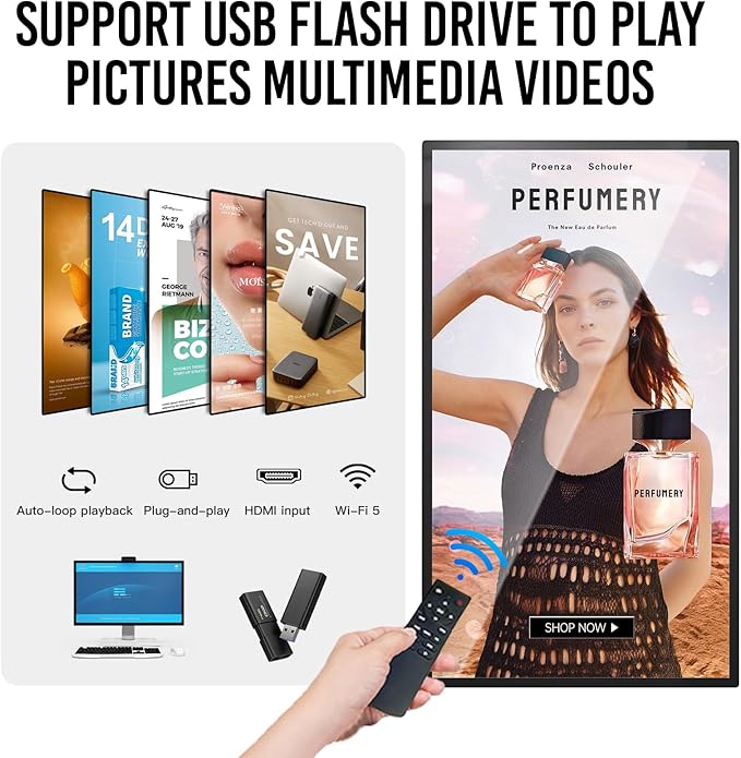 Monitor Táctil de 43 Pulgadas, Pantalla Inteligente 2K, Reproducción Automática miniatura 4